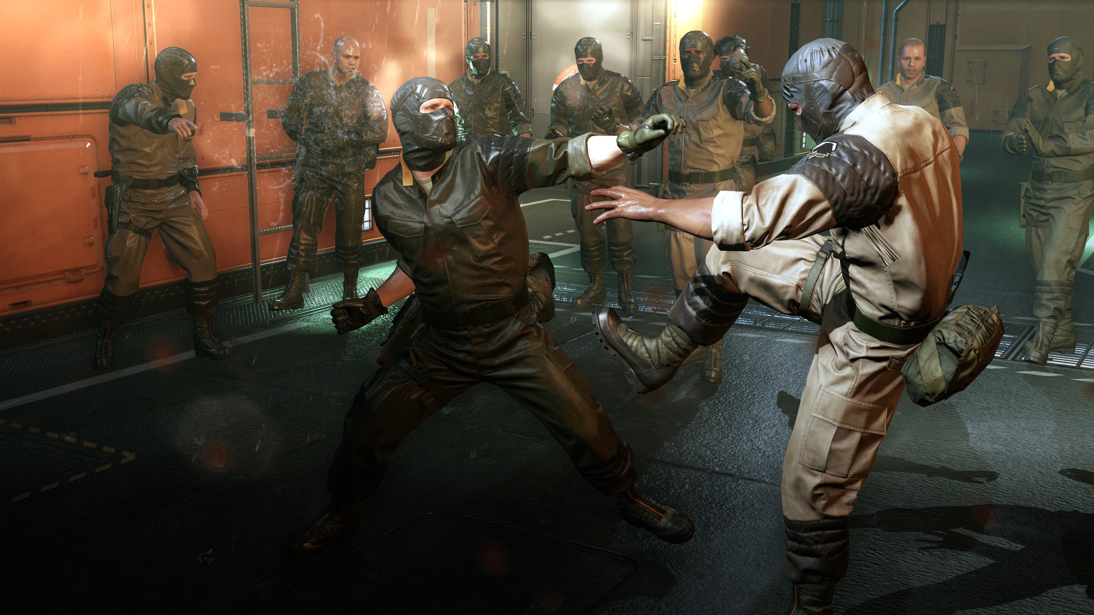 Men fighting in Metal Gear Solid V HD Wallpaper