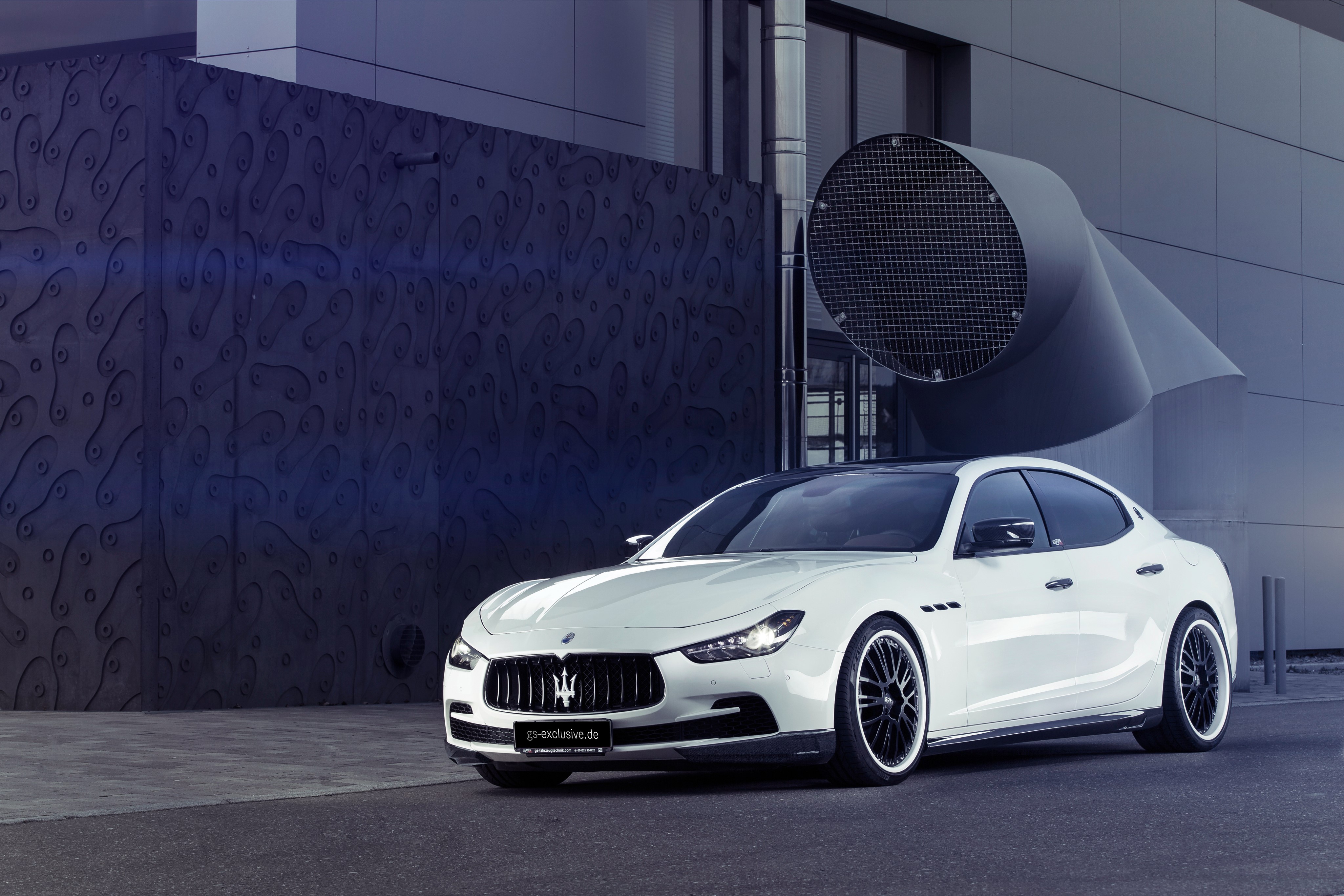 White Maserati Ghibli Evo GS Exclusive HD Wallpaper