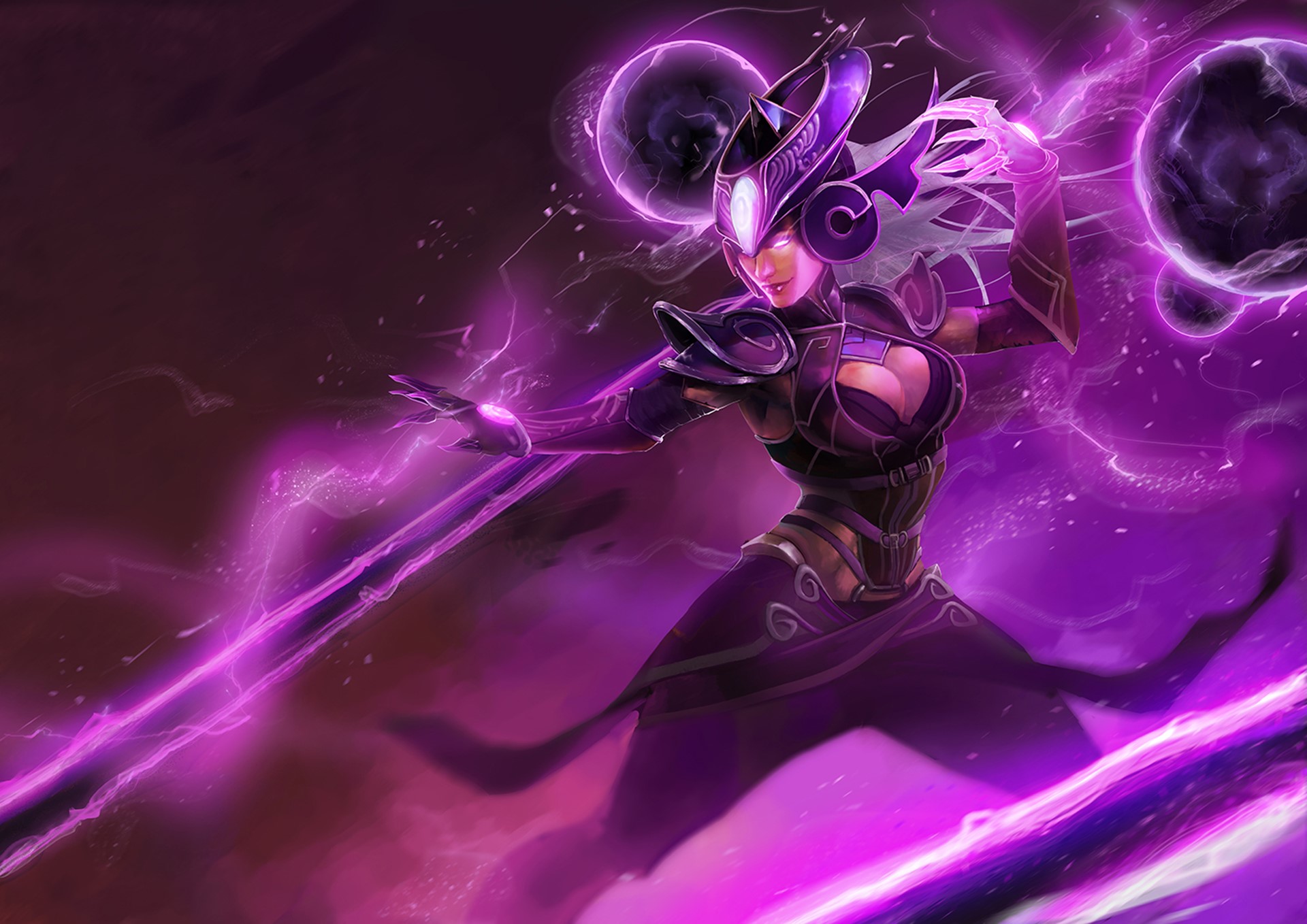 Syndra the Dark Sovereign from League of Legends HD Wallpaper