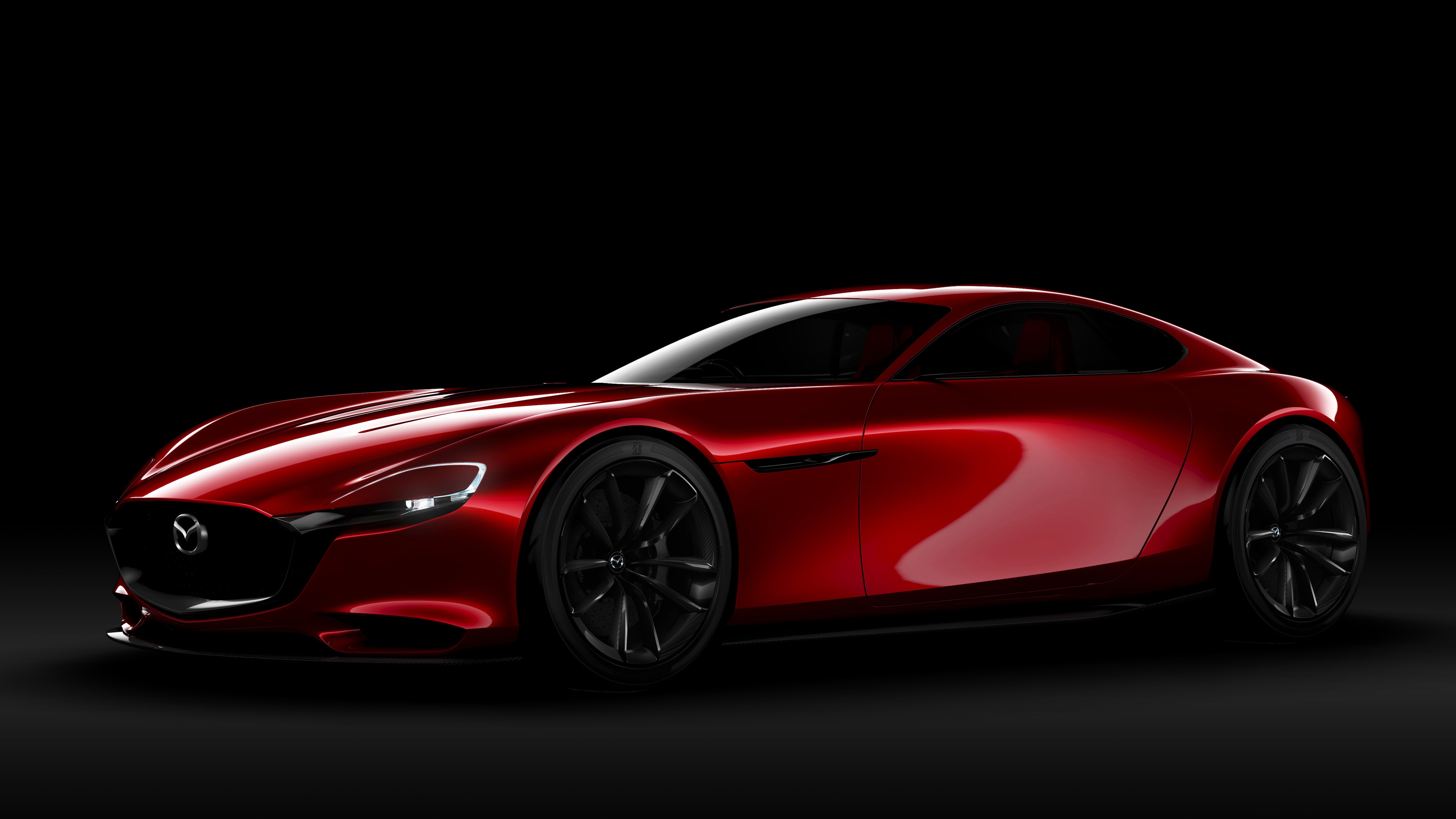 4K Mazda RX-Vision Concept Red Side HD Wallpaper