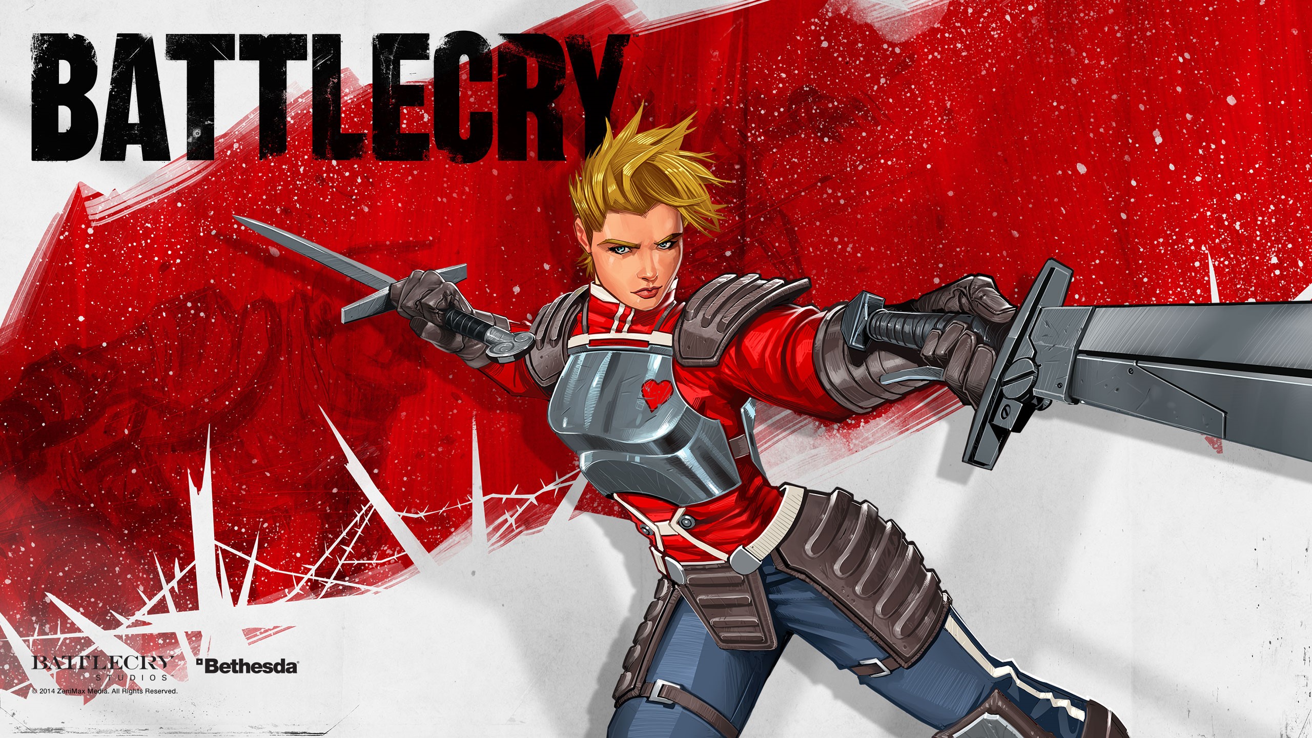 Battlecry: Warrior with Swords HD Wallpaper