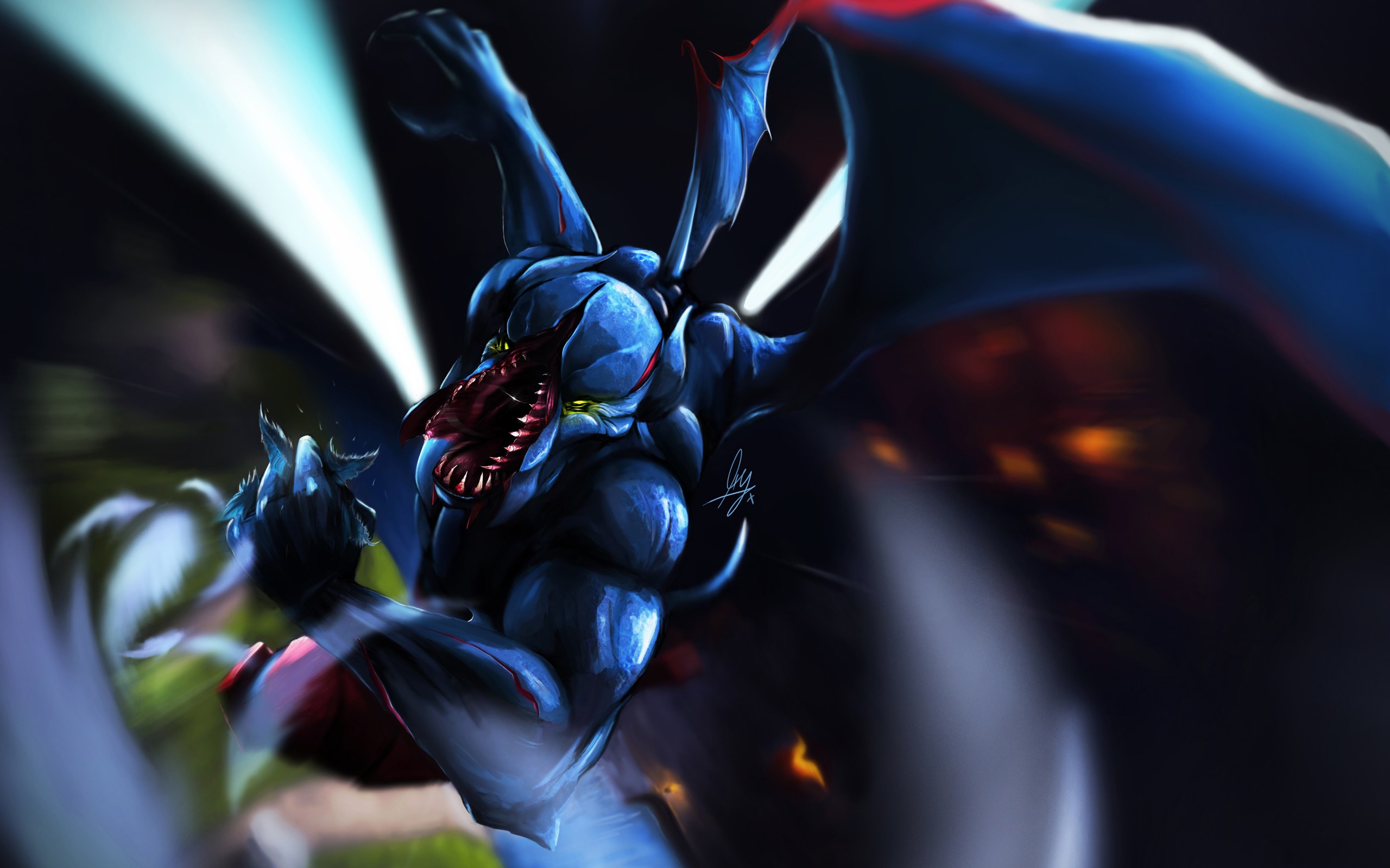 Night Stalker from DOTA 2 HD Wallpaper