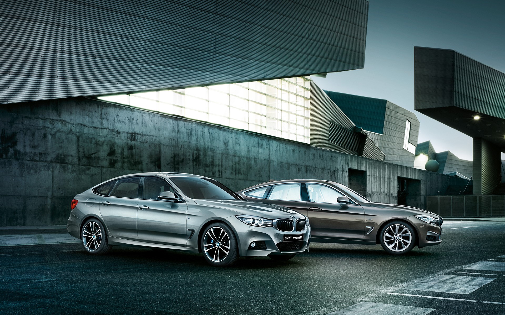 Two BMW 3 Series Gran Turismo cars HD Wallpaper