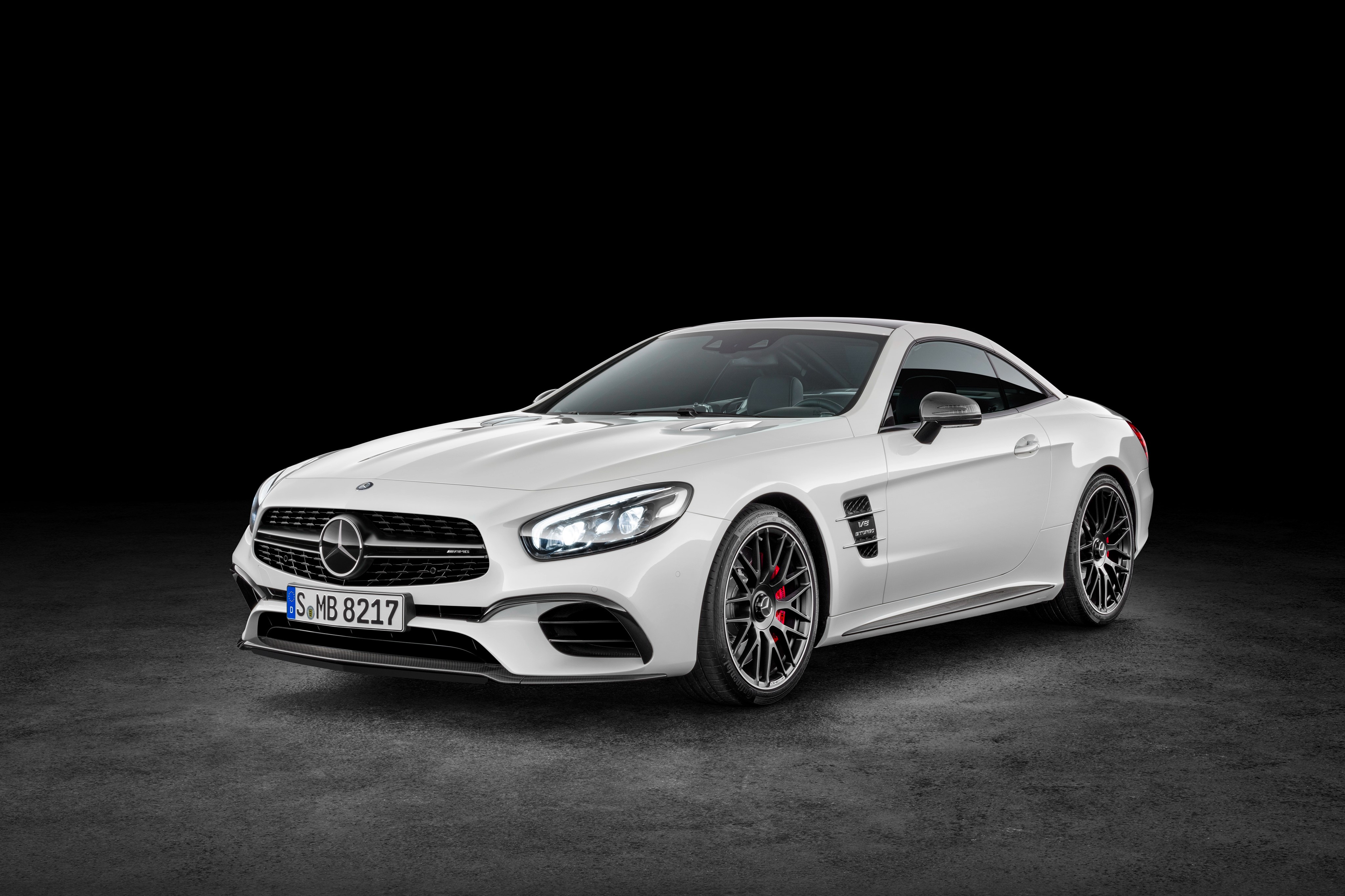 4K White Mercedes-Benz AMG SL-Class R231 HD Wallpaper