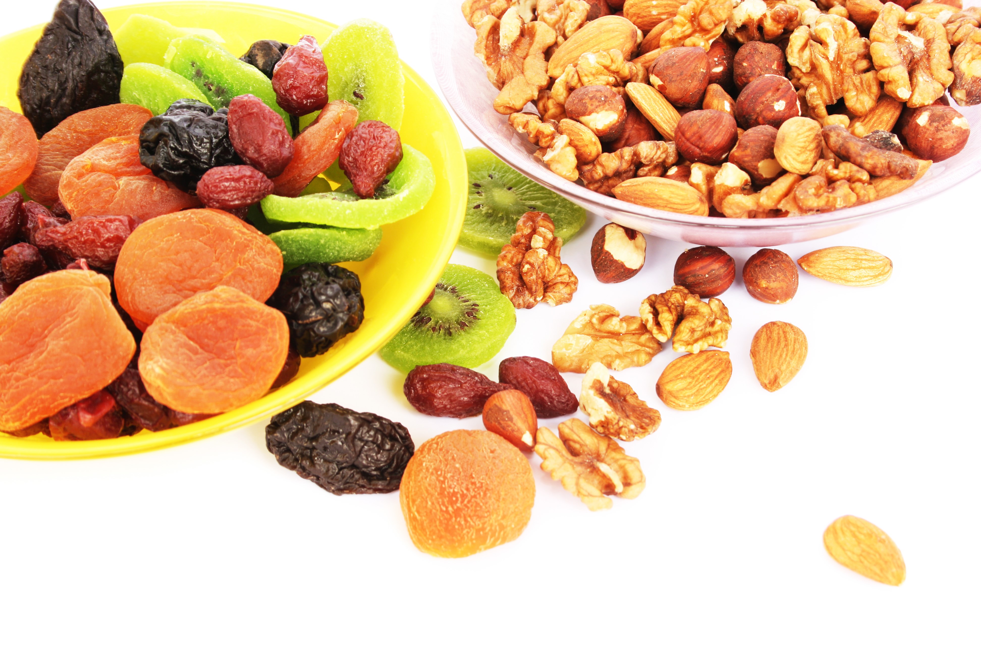 Dried Fruit and Nuts Assortment HD Wallpaper