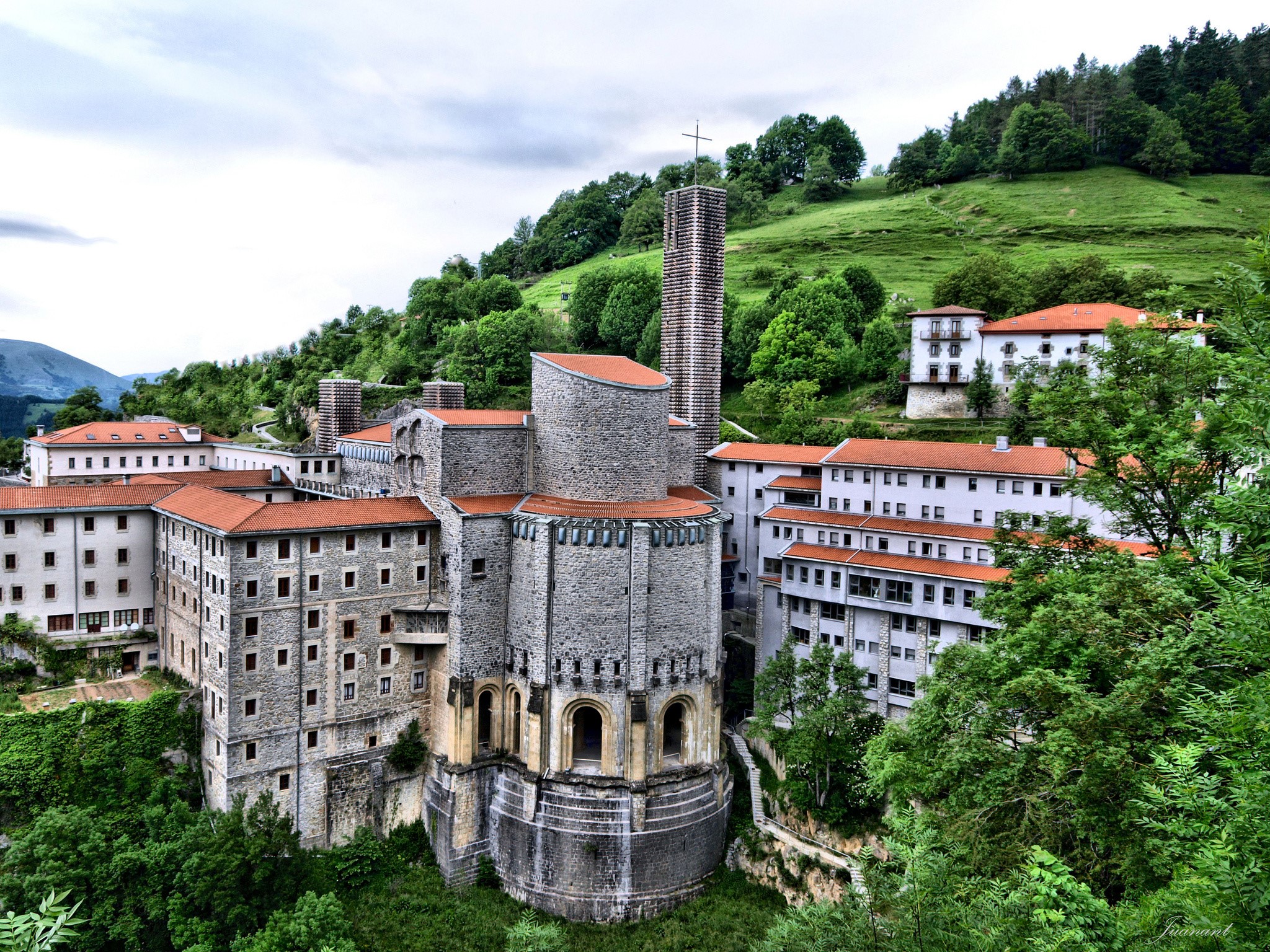 Sanctuary of Arantzazu in Basque Country, Spain HD Wallpaper