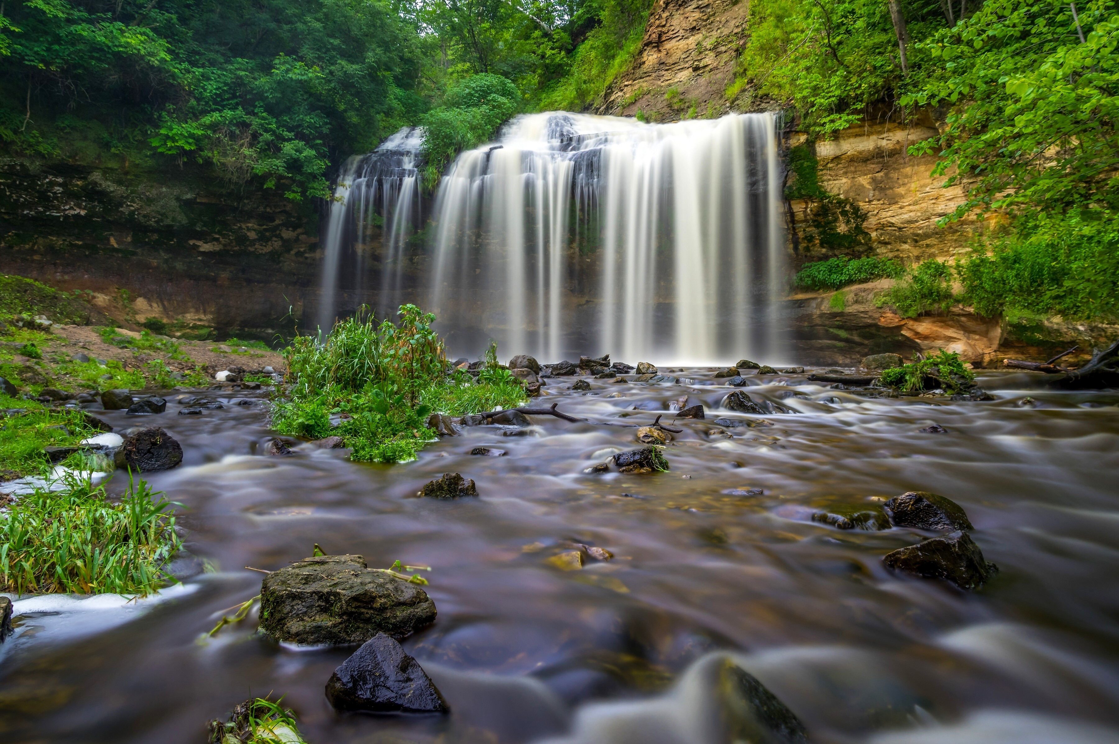 Cascade Falls in Osceola, Wisconsin HD Wallpaper