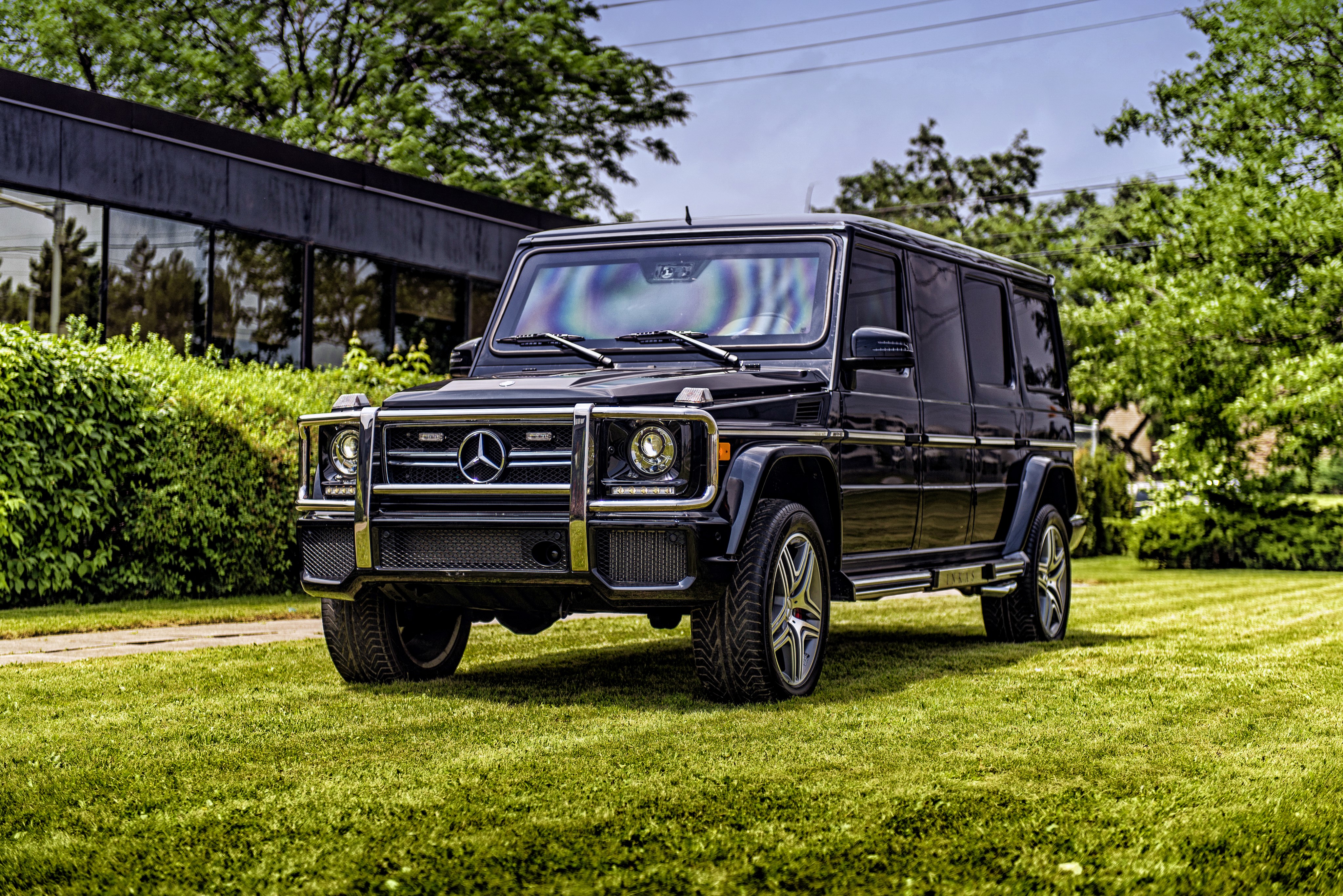 4K Inkas AMG G-Class W463 Mercedes-Benz G-Class on Lawn HD Wallpaper