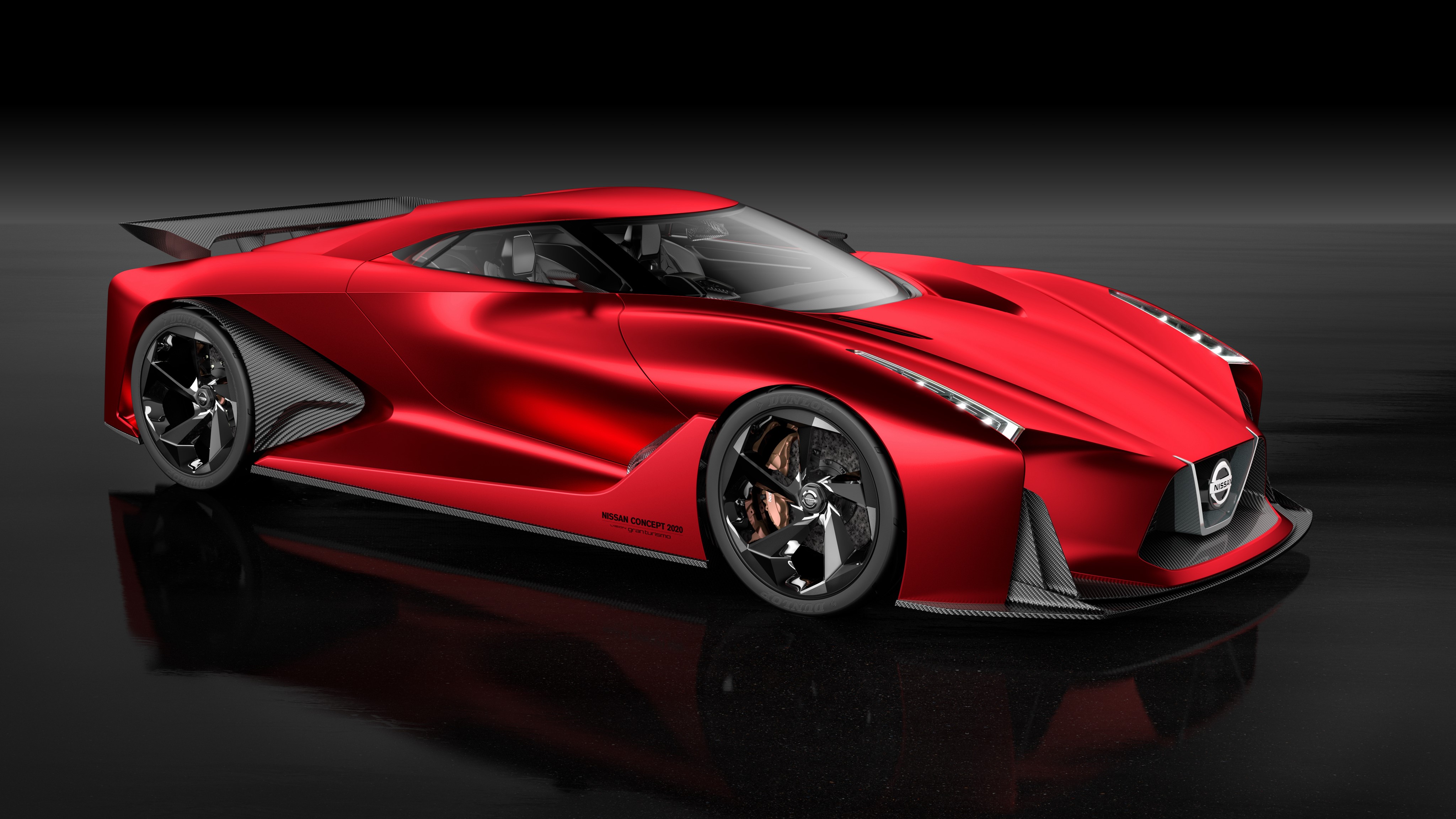 Red Nissan Concept 2020 Vision Gran Turismo HD Wallpaper