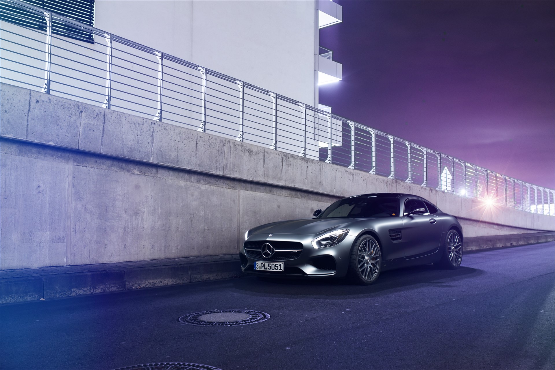 Mercedes-Benz AMG GT S Supercar at Night HD Wallpaper
