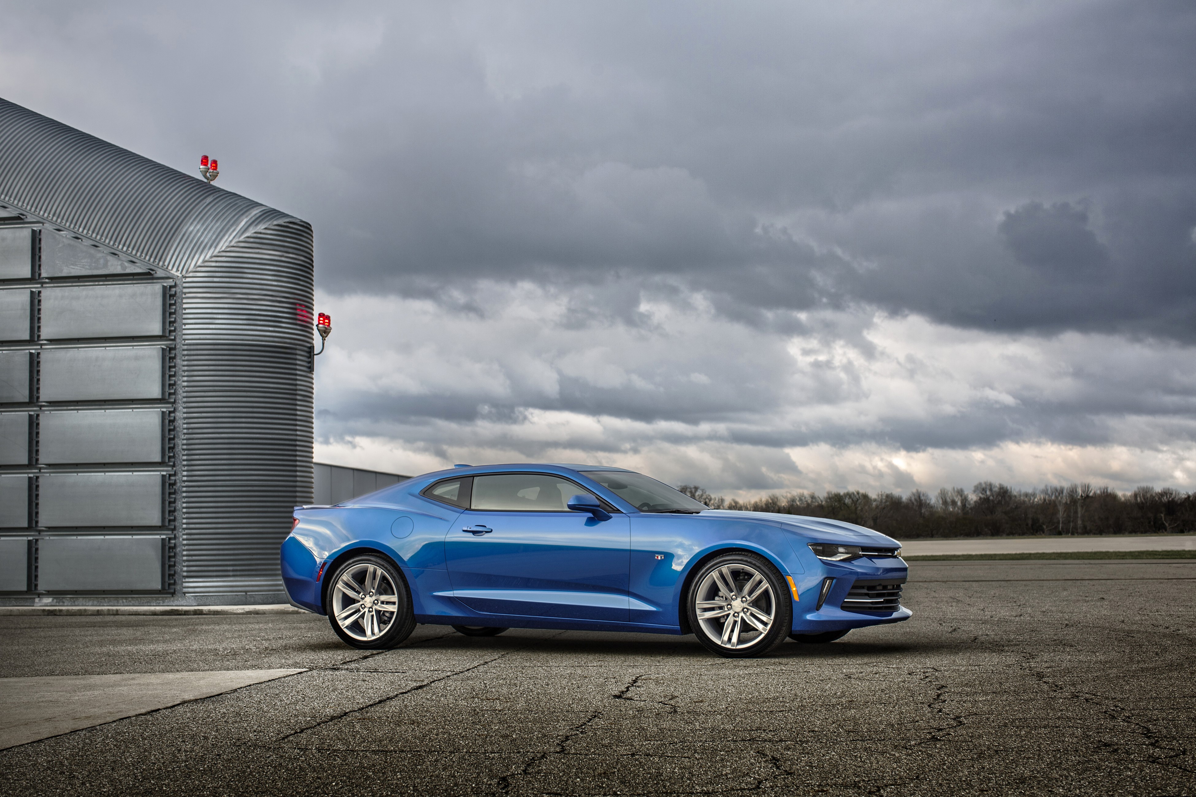 Blue 2016 Chevrolet Camaro RS Metallic HD Wallpaper