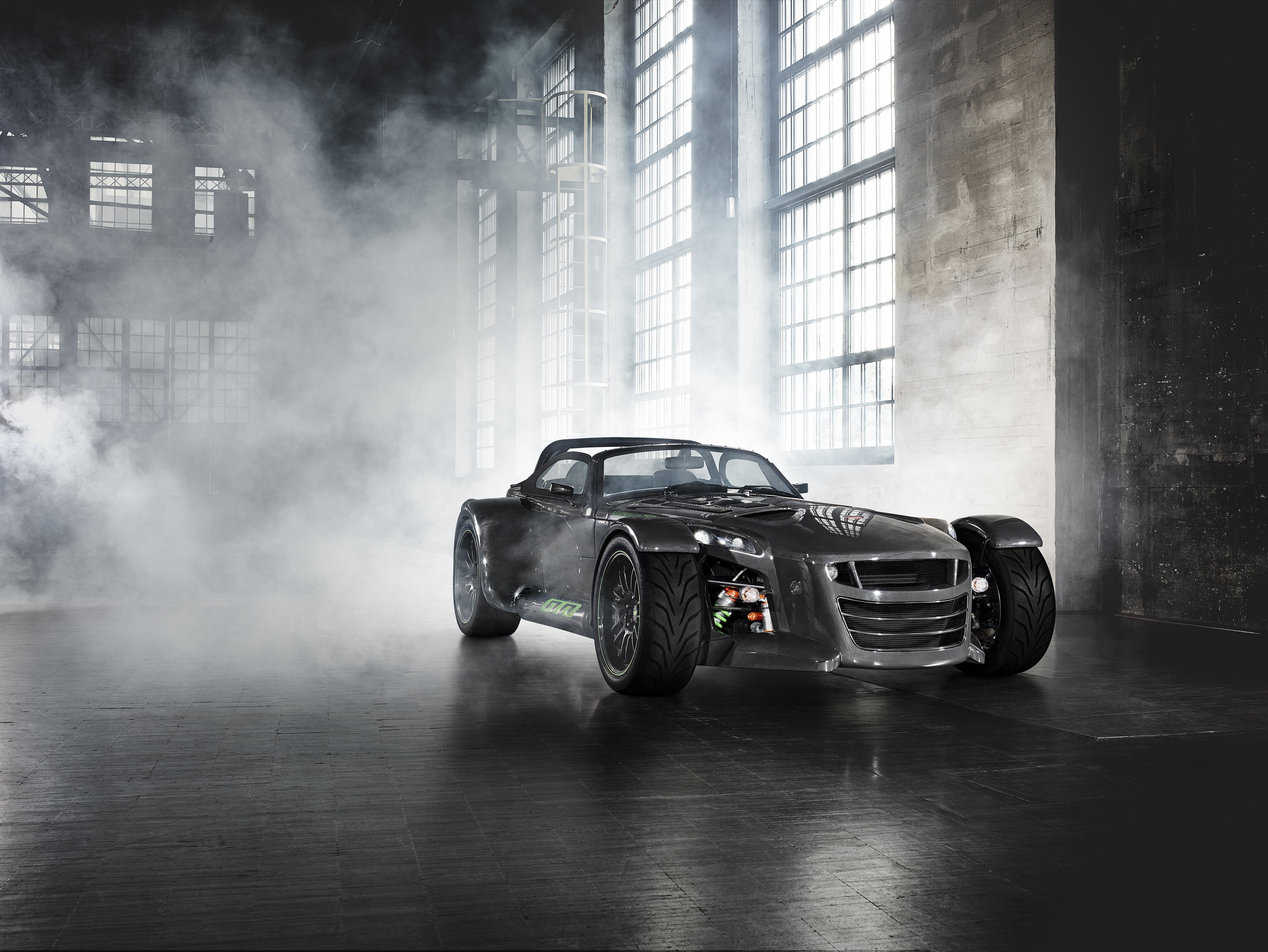 2015 Donkervoort D8 GTO Bare Naked Carbon in smoke HD Wallpaper