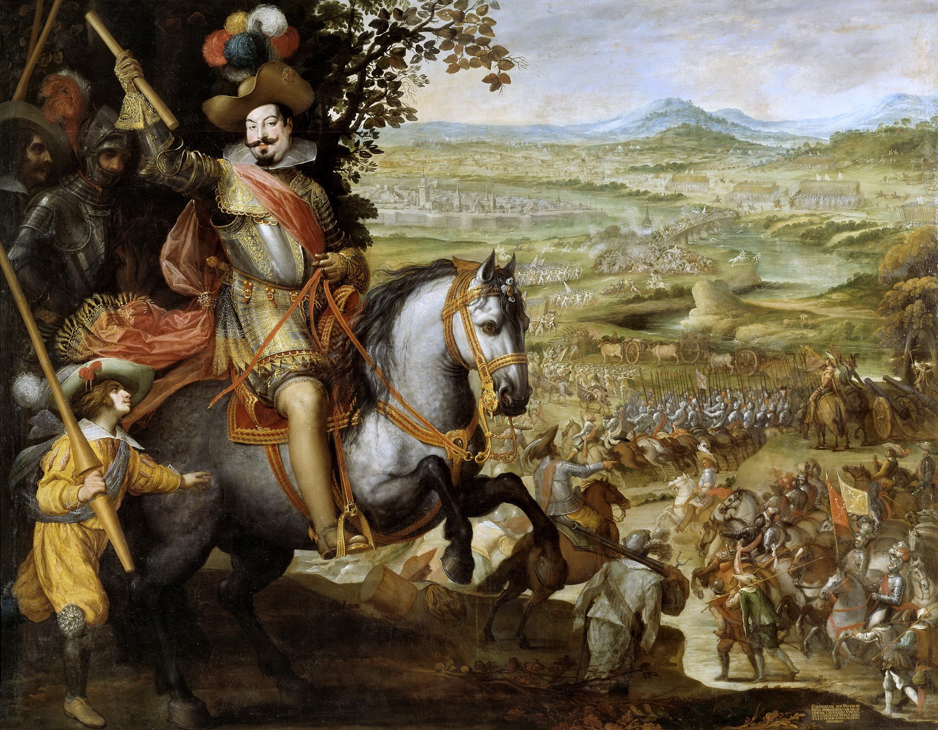Vincenzo Carducci's Battle Scene with Cavalry HD Wallpaper