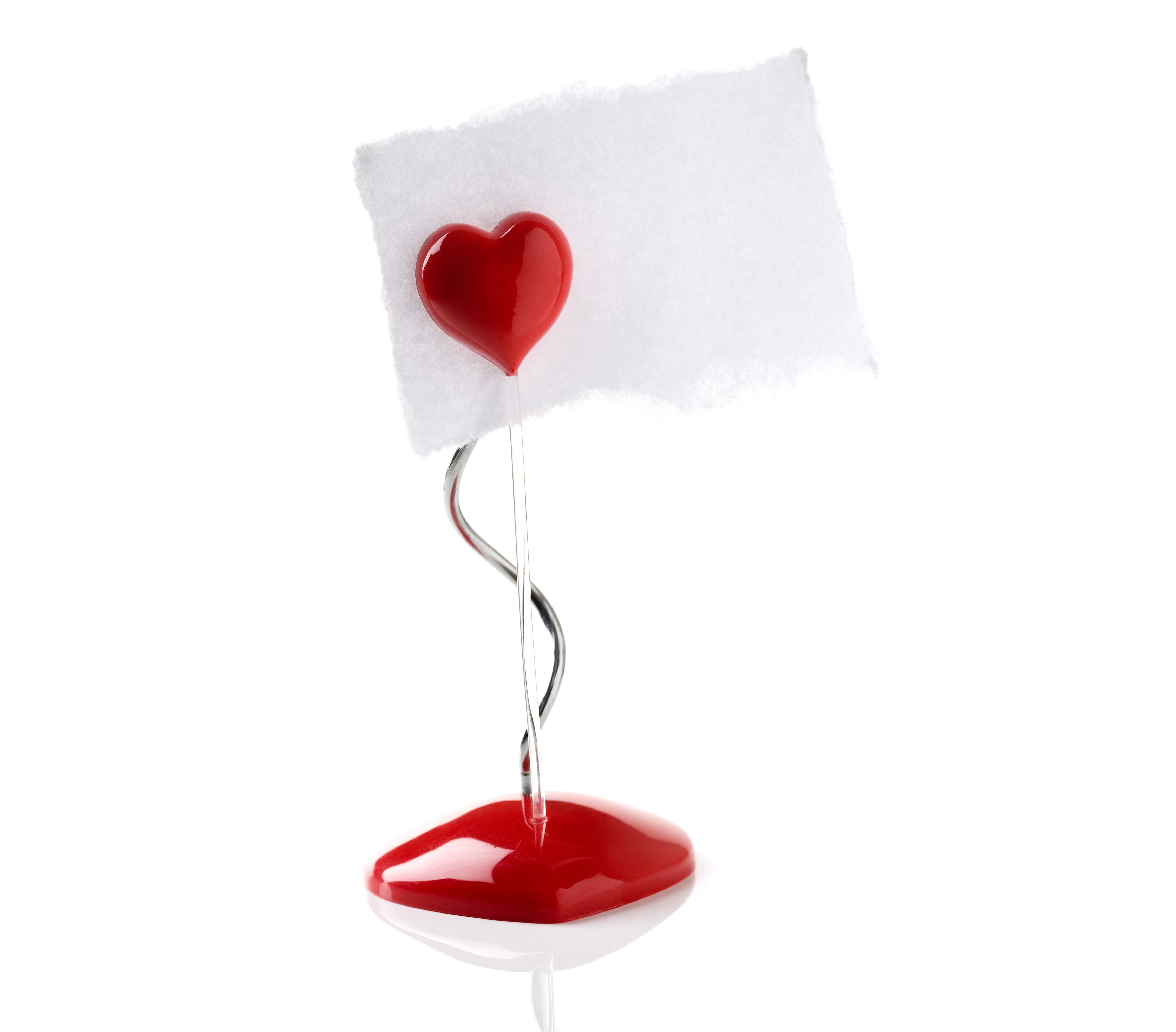 Valentine's Day heart shaped note holder HD Wallpaper