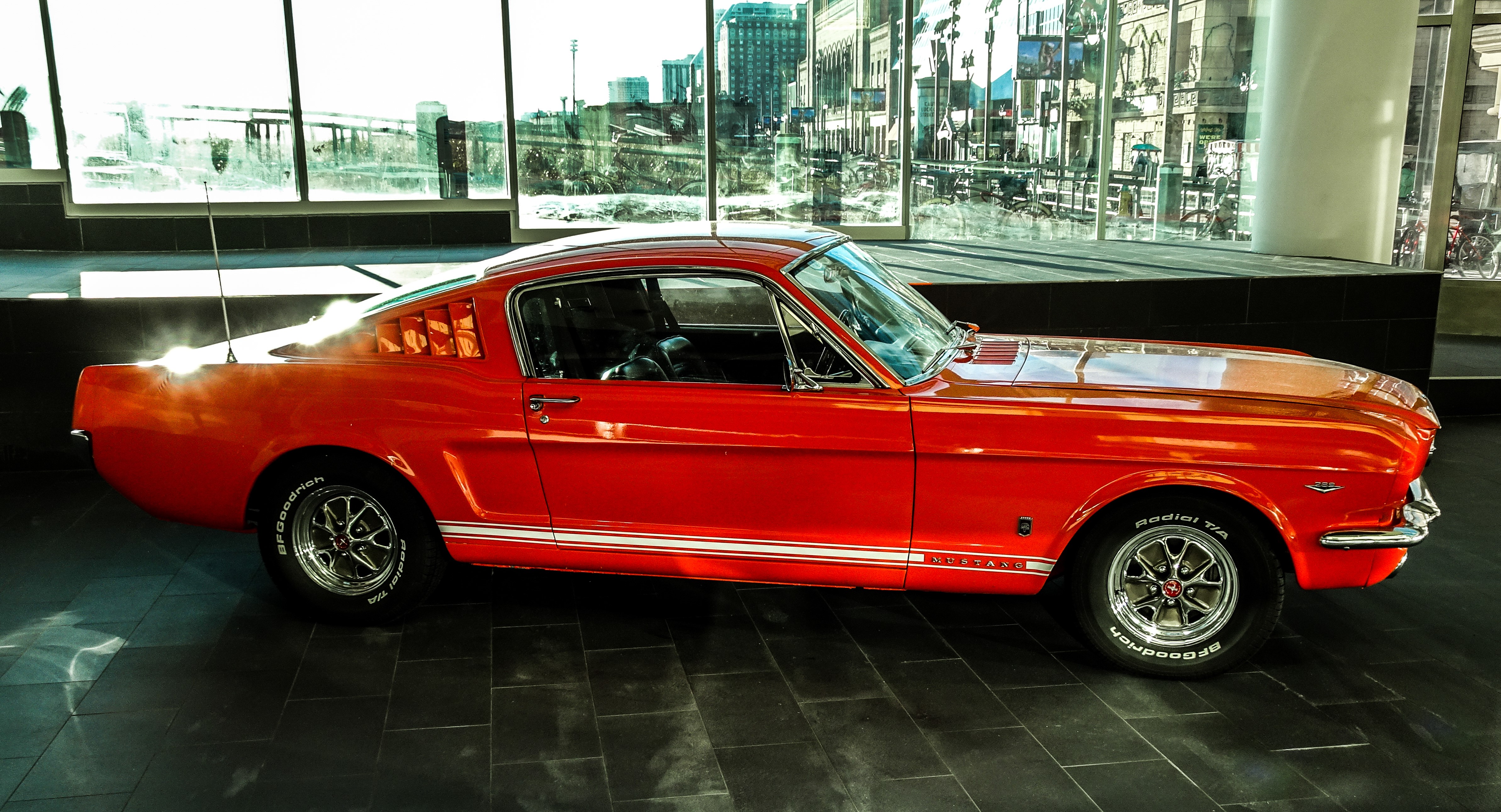 Red Ford Mustang Muscle Car HD Wallpaper