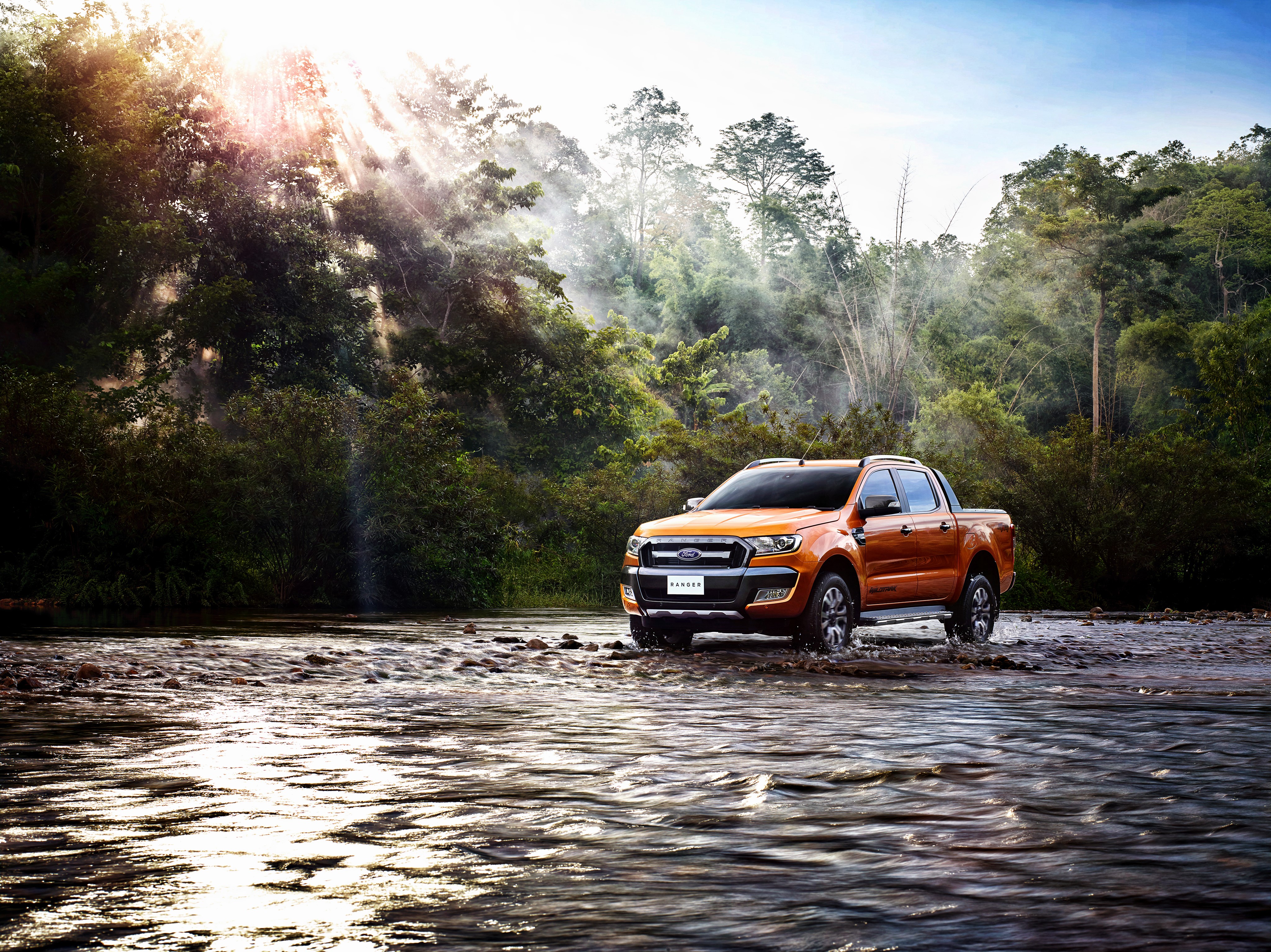 4K 2015 Ranger Wildtrak TH-spec Ford Orange HD Wallpaper