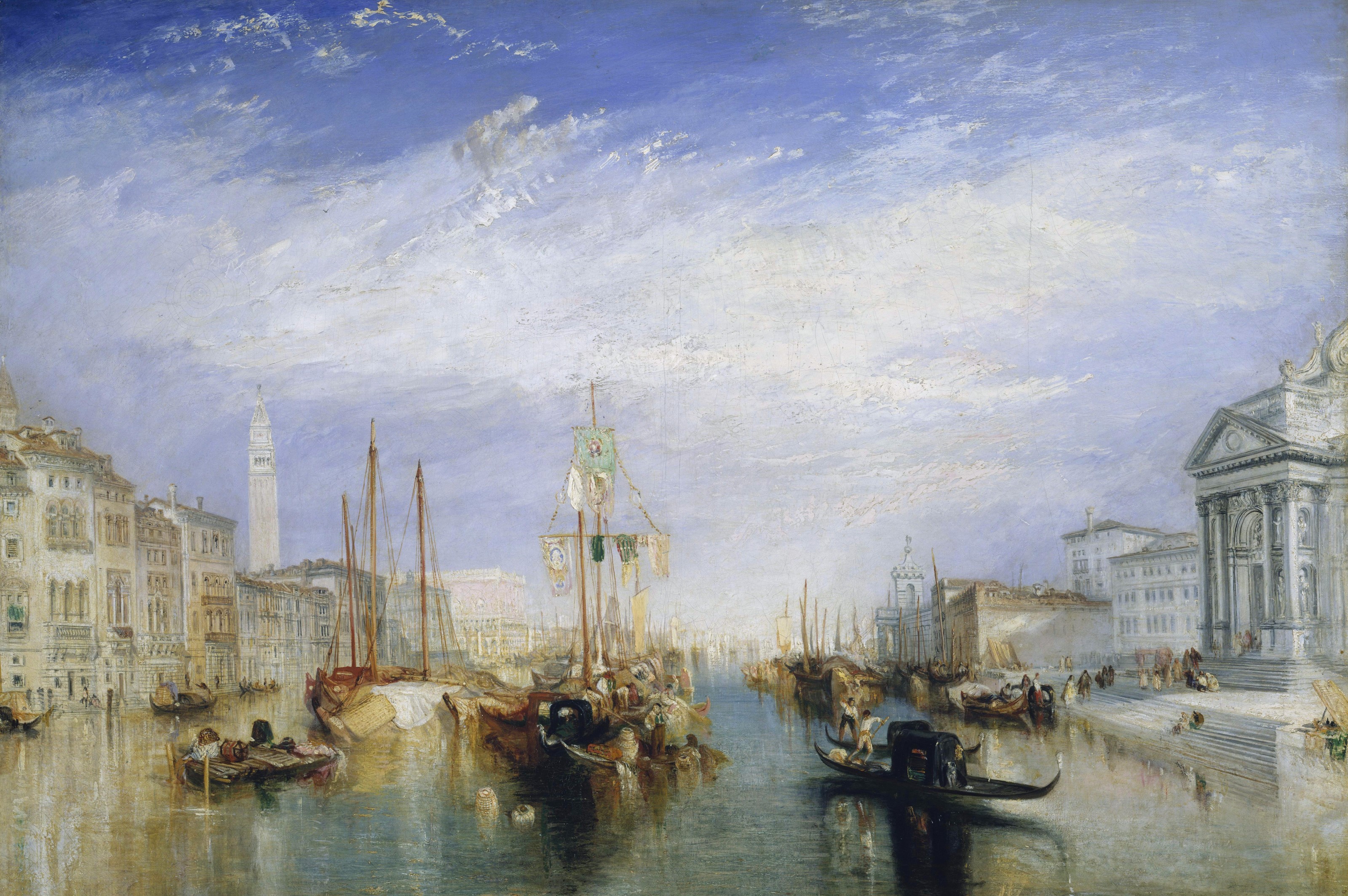 William Turner's Venice from the Porch of Madonna della Salute HD Wallpaper