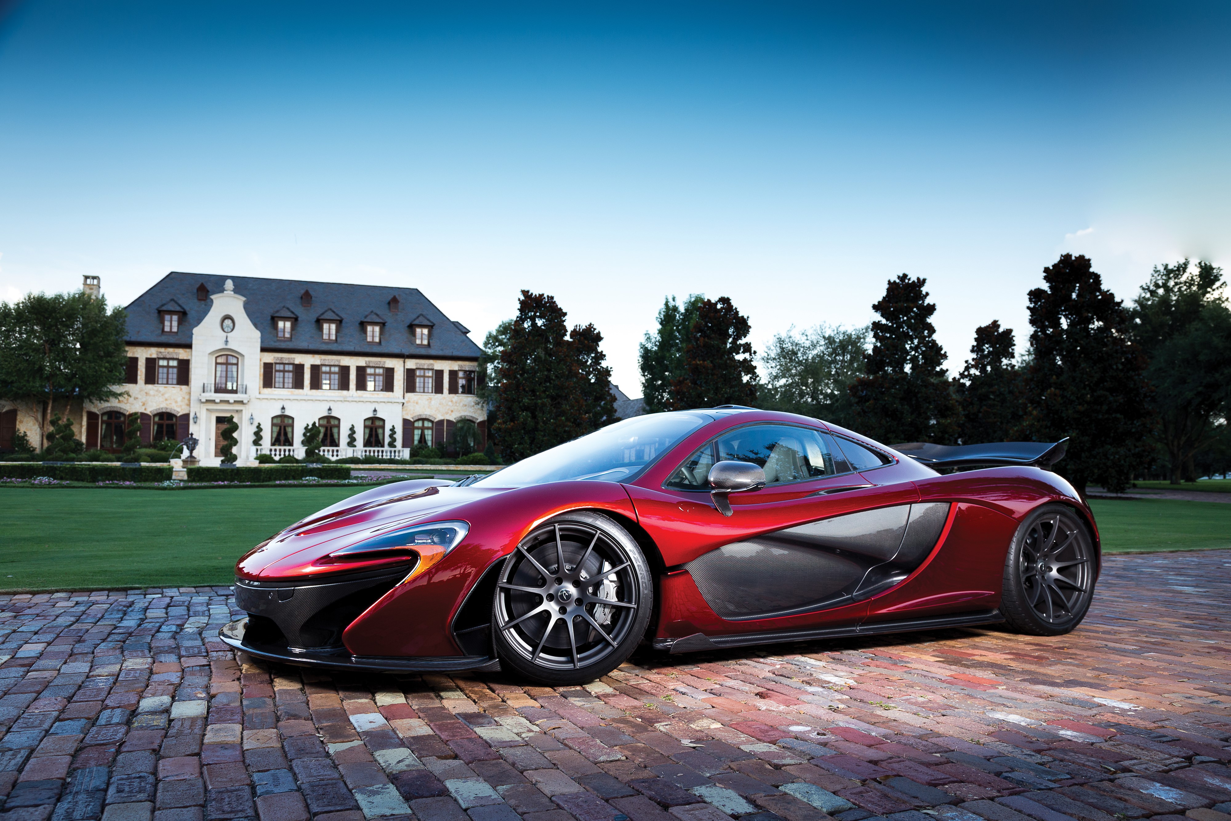 McLaren P1 Wine Color Luxury Car HD Wallpaper