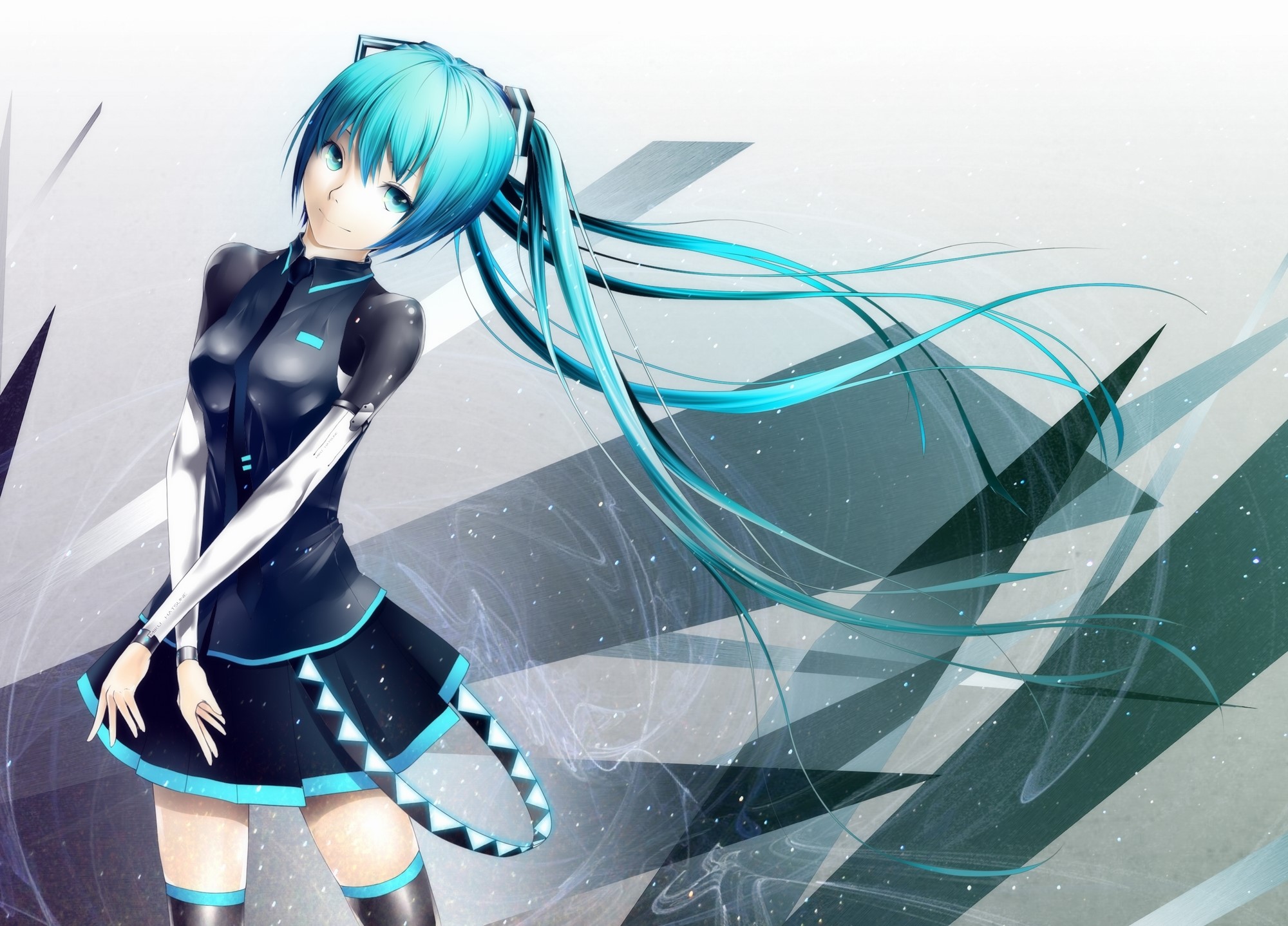 Hatsune Miku from Vocaloid HD Wallpaper