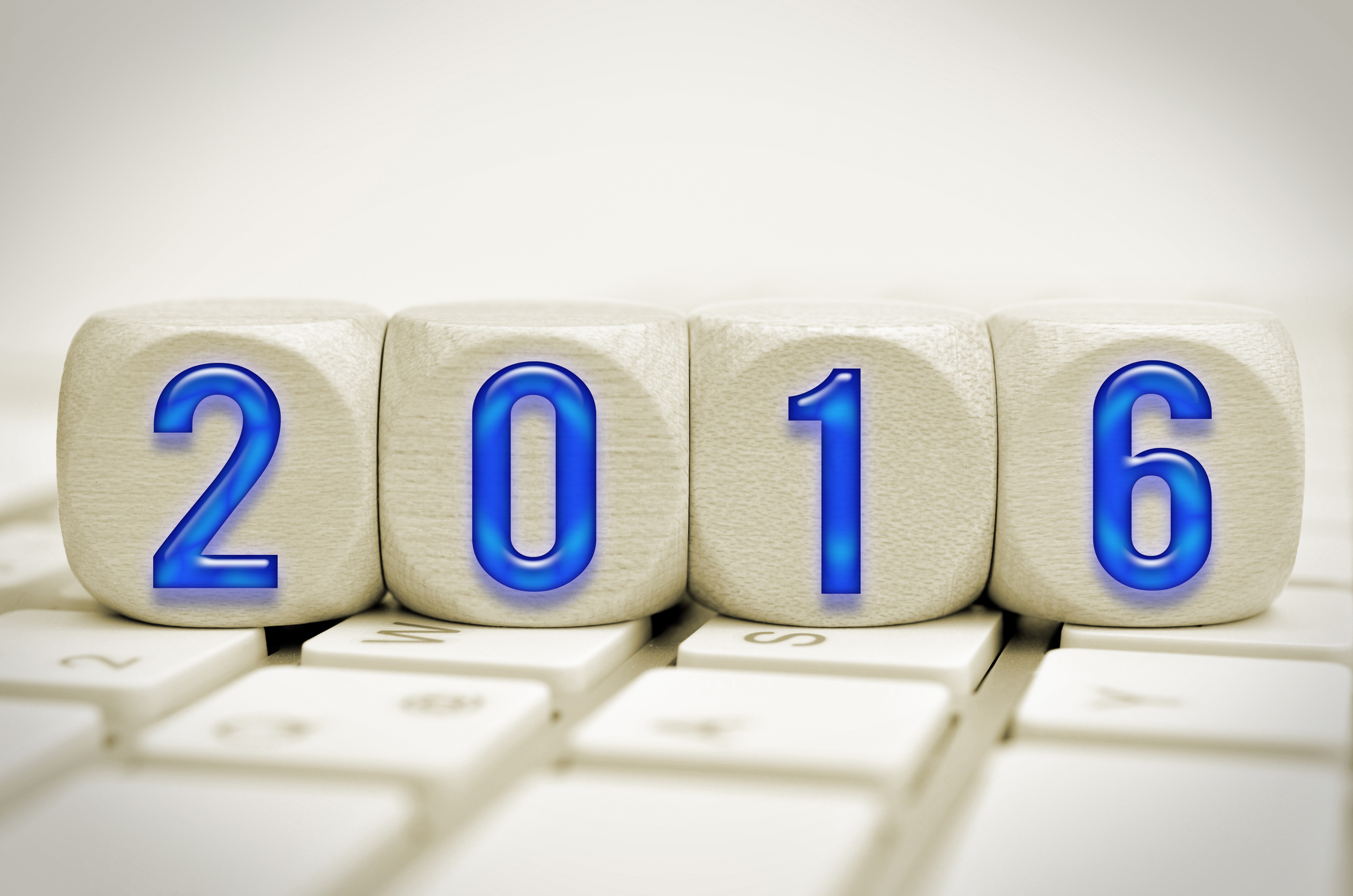 2016 numbers on keyboard HD Wallpaper