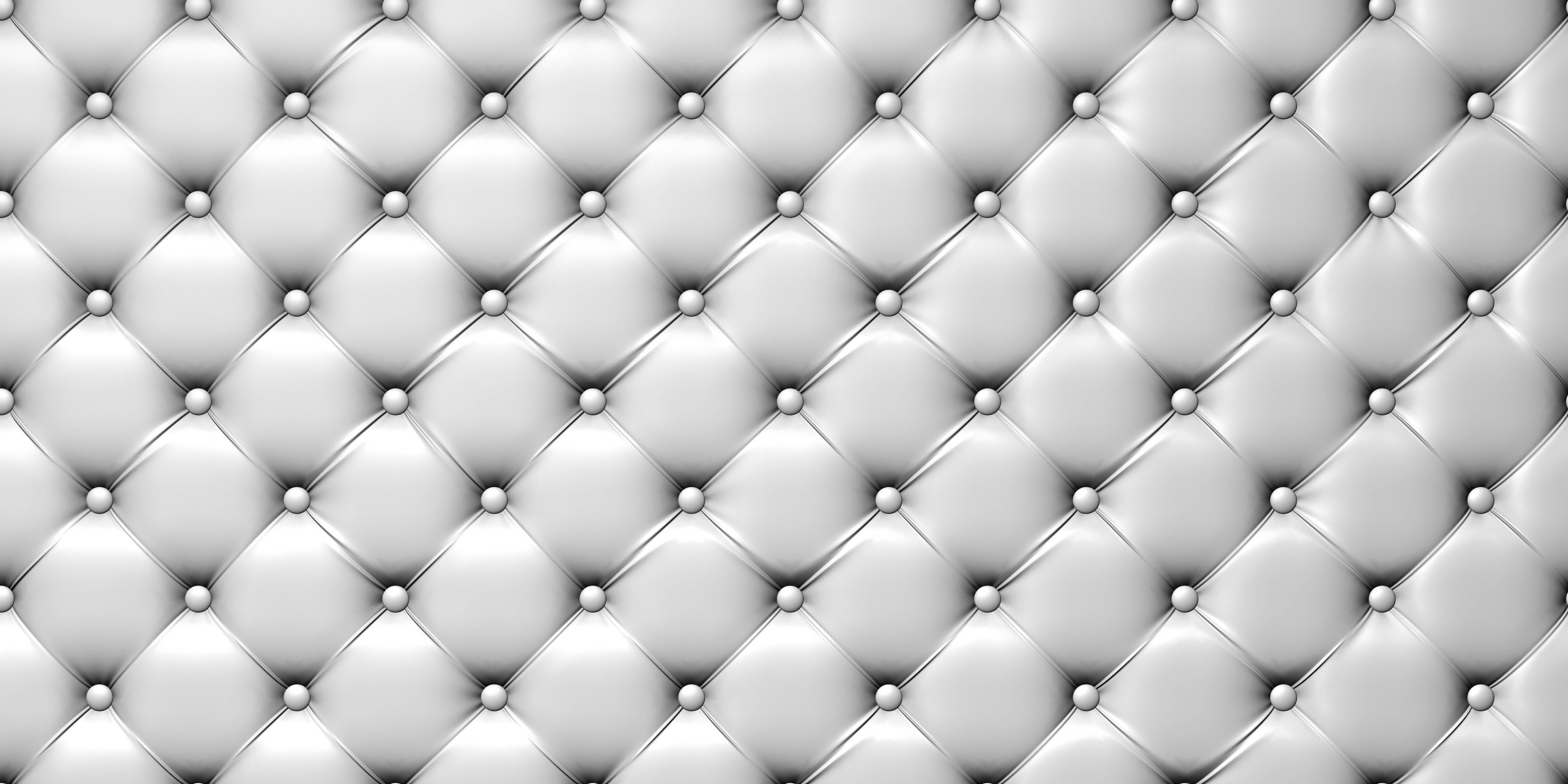 White Tufted Leather Texture HD Wallpaper