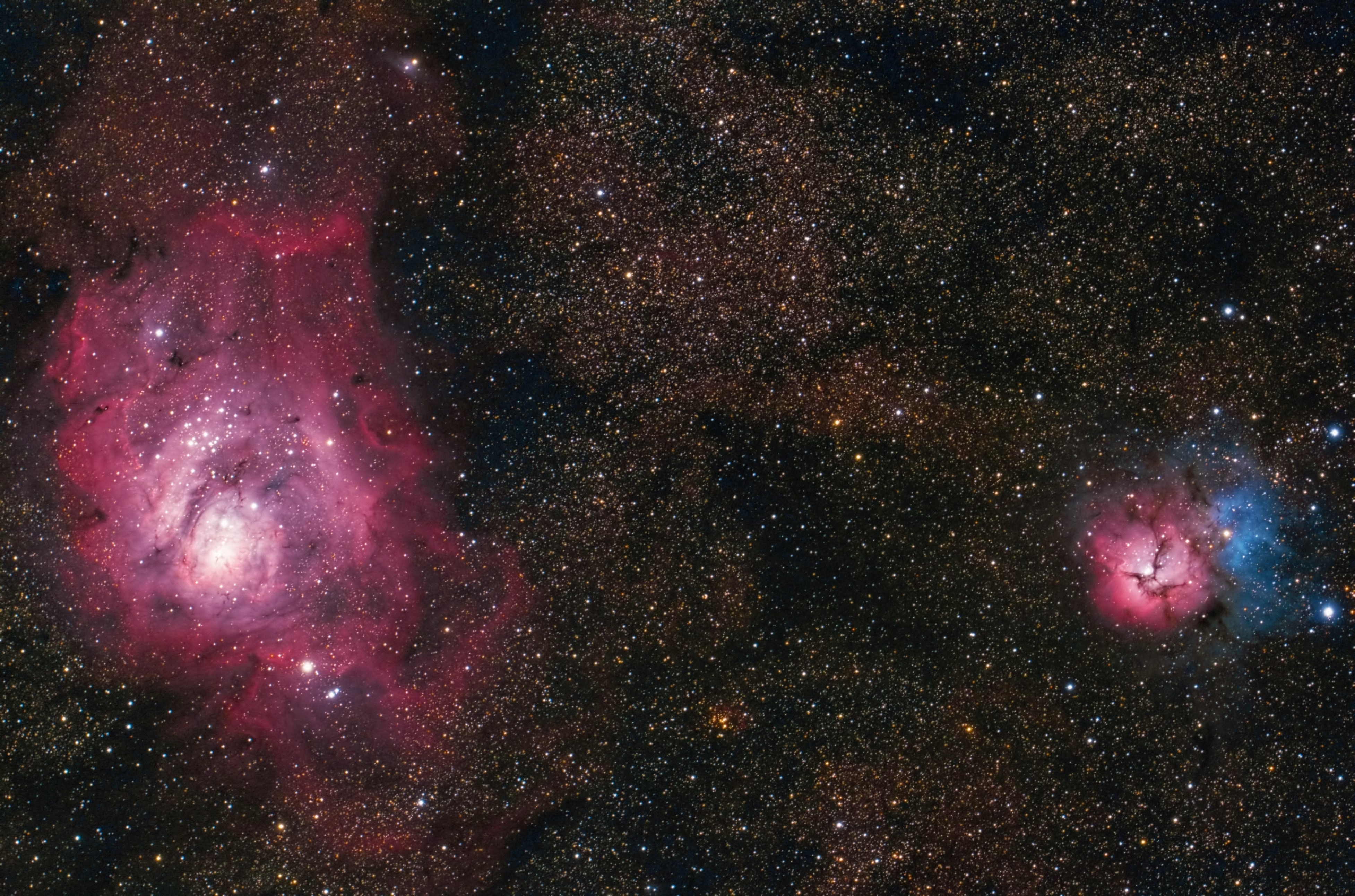 4K Nebulae and Stars in Space HD Wallpaper