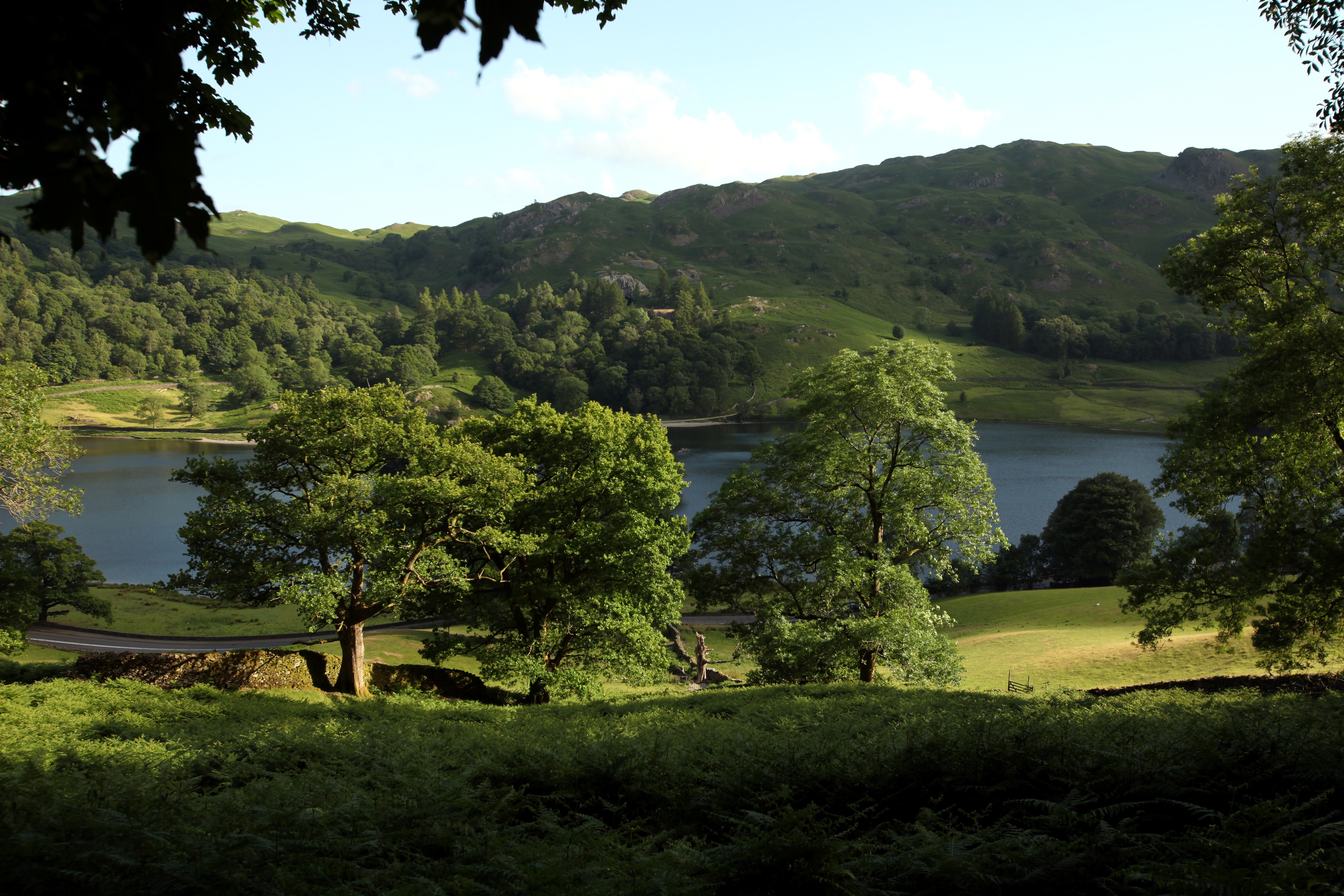4K Summer Mountains and River Landscape HD Wallpaper