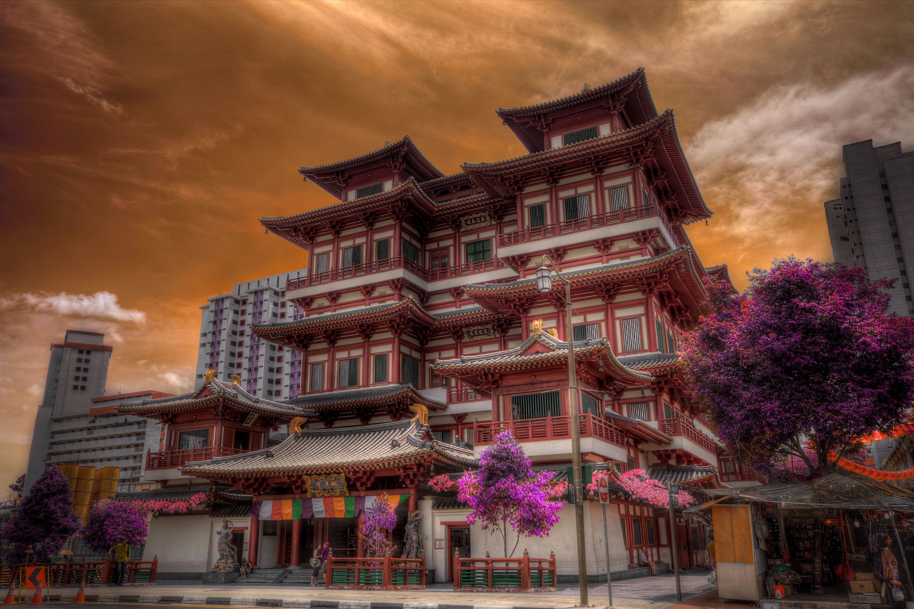 Buddha Tooth Relic Temple and Museum, Singapore HD Wallpaper