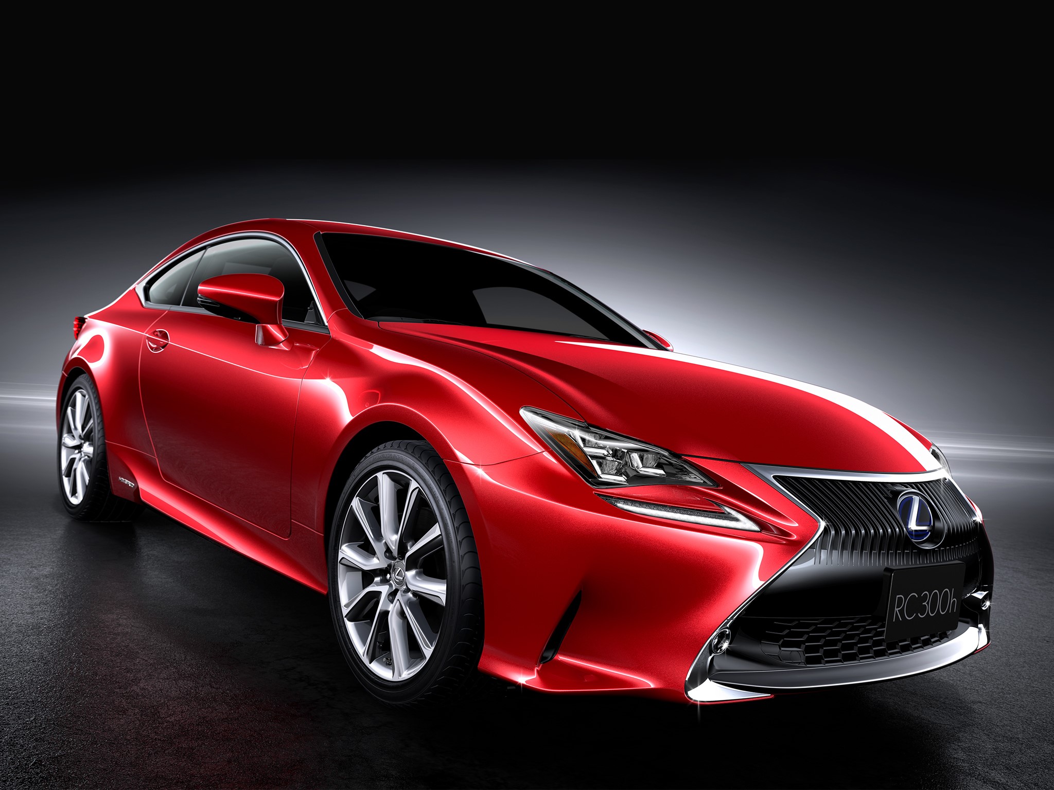 Red Lexus RC 300h Coupe HD Wallpaper