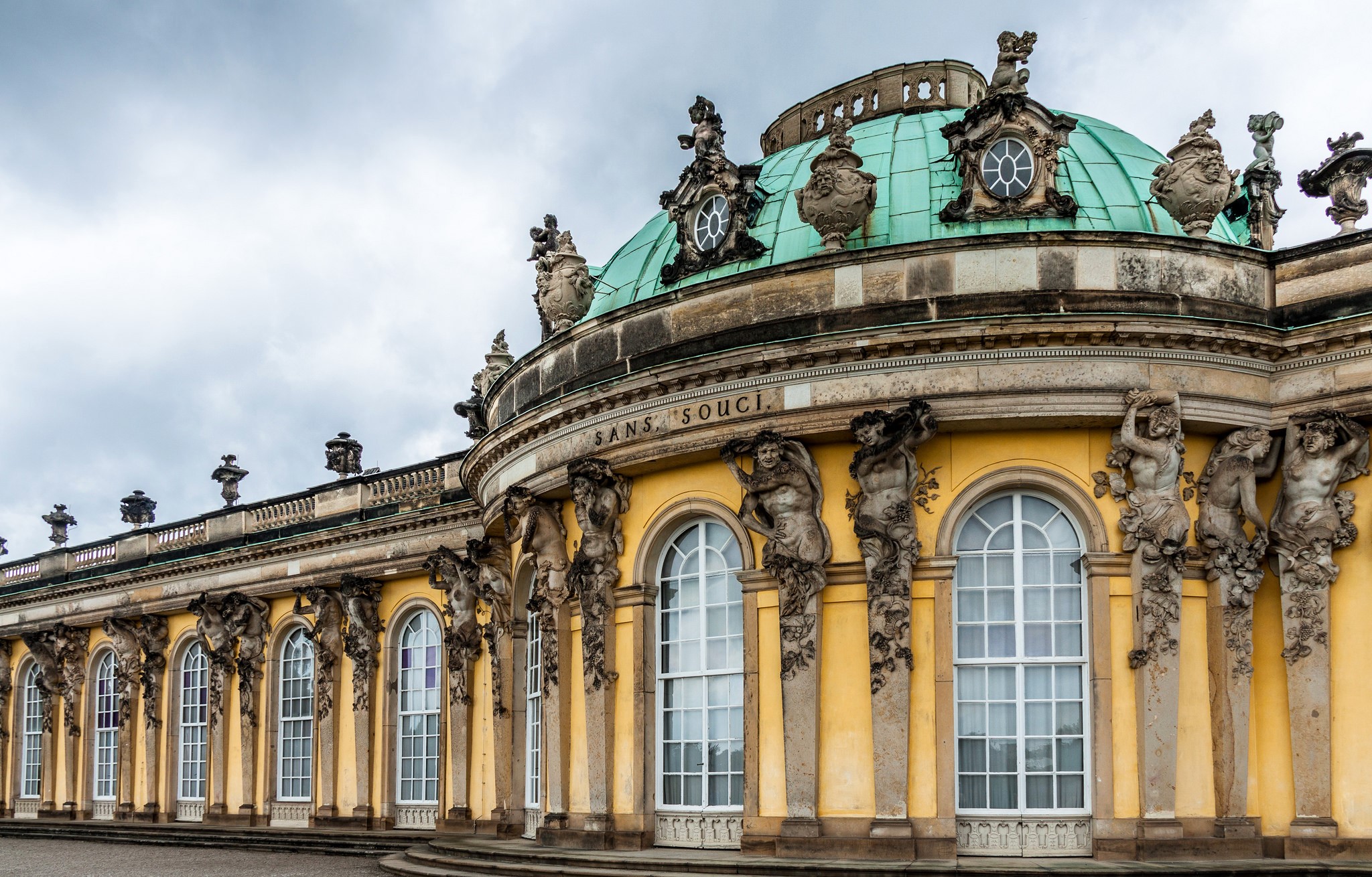 Sanssouci Palace in Potsdam, Germany HD Wallpaper