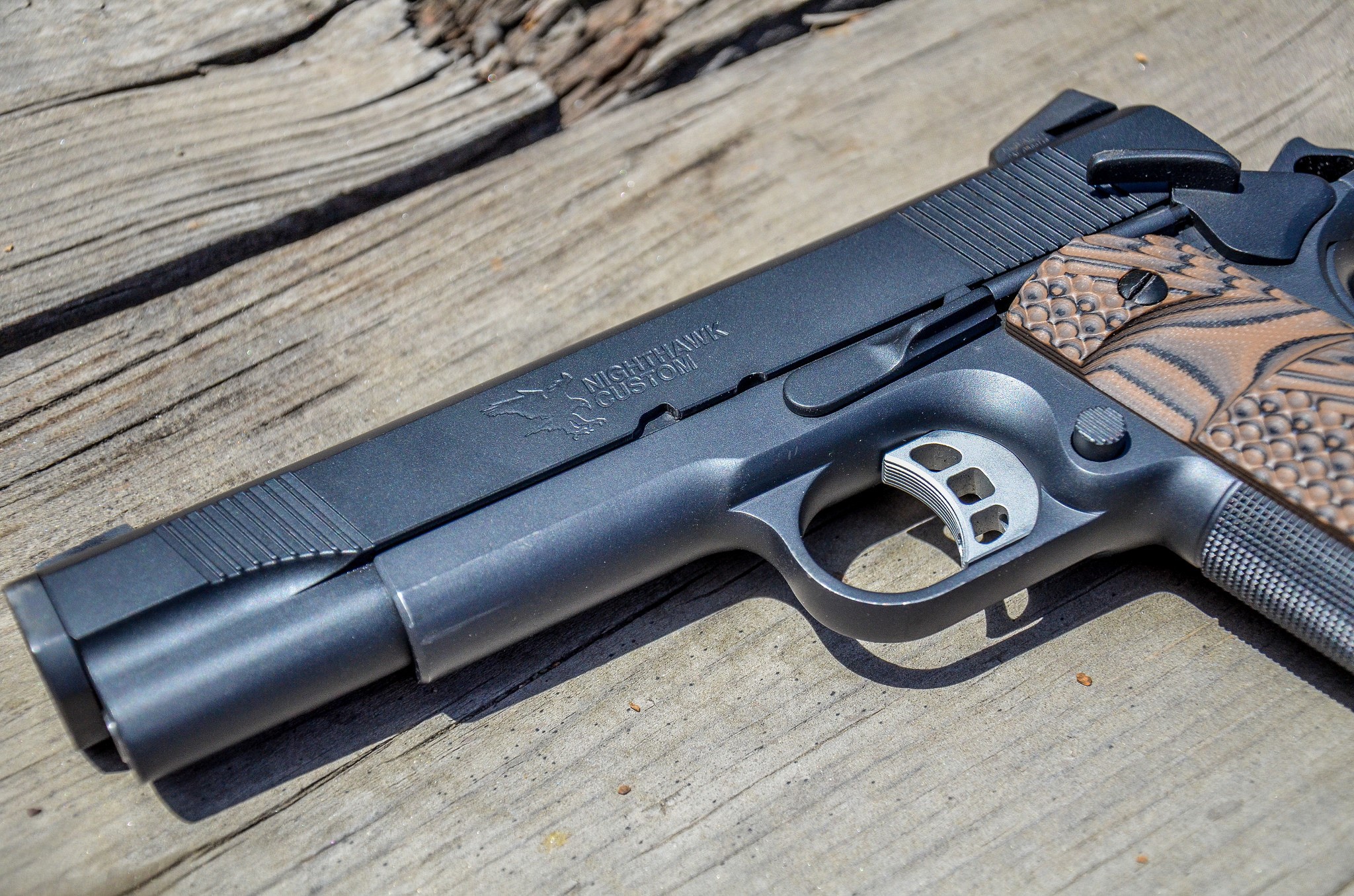 Nighthawk Custom 1911 Pistol HD Wallpaper