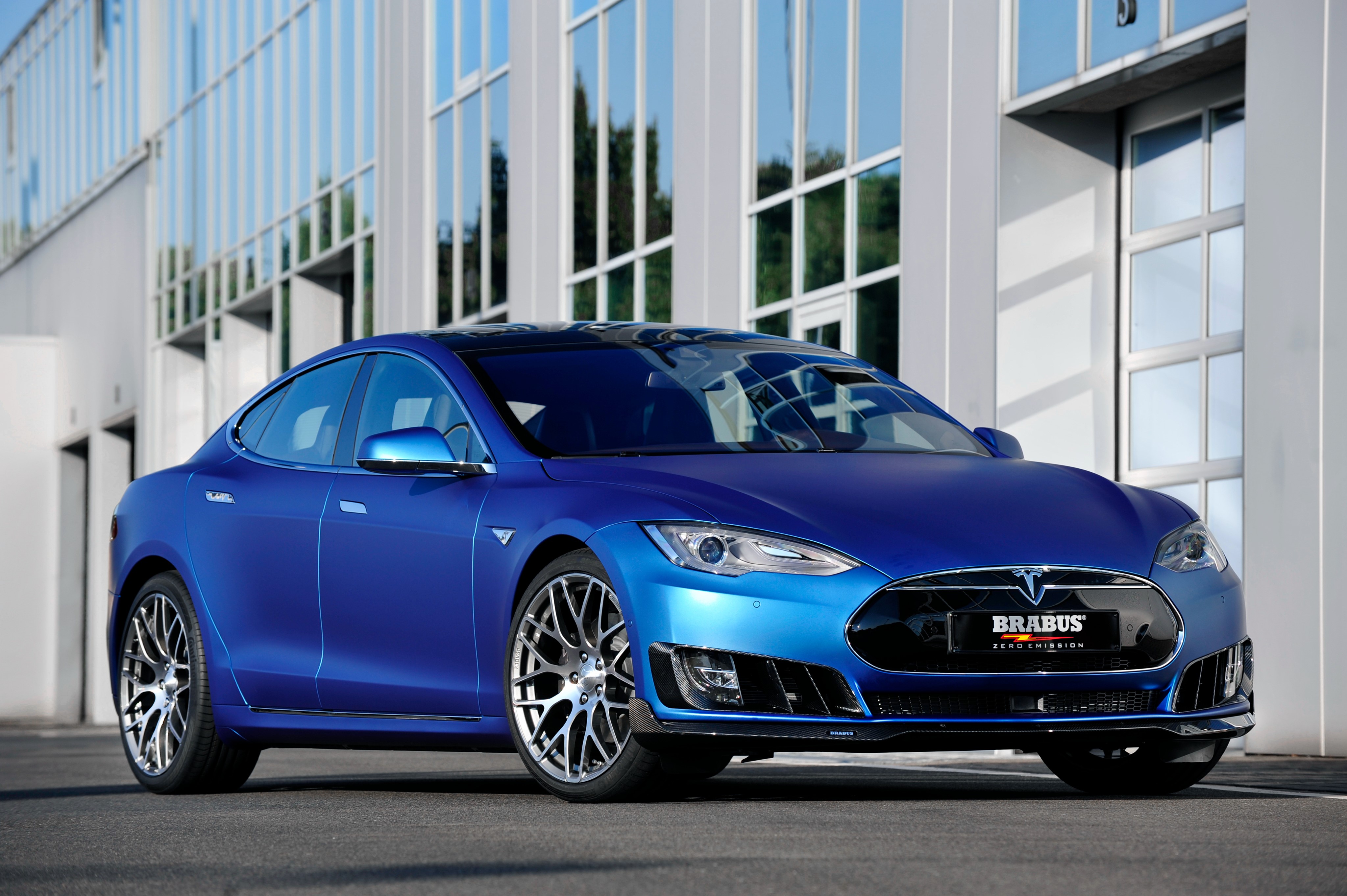 4K 2015 Brabus Model S Tesla Motors HD Wallpaper