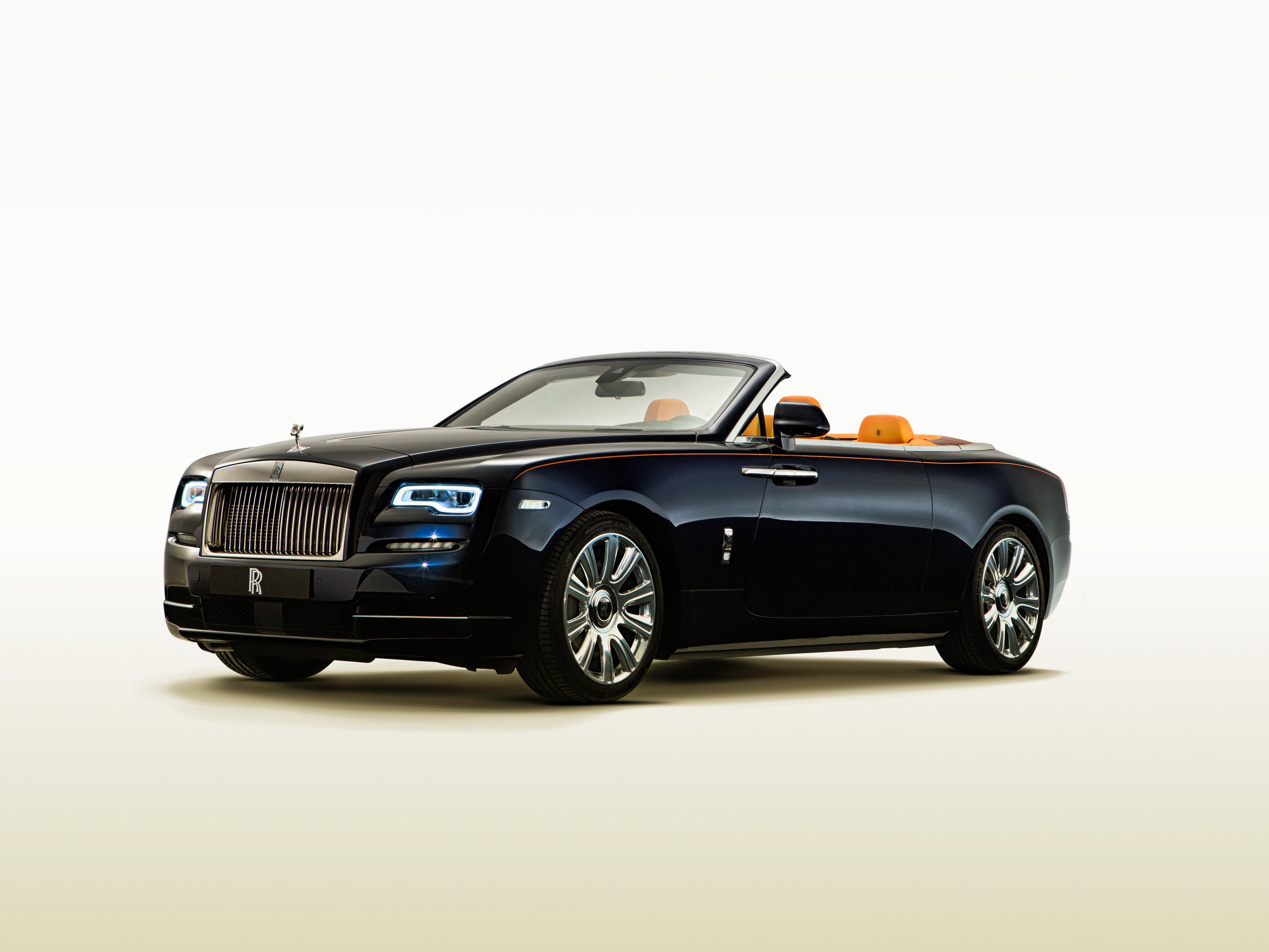 Black Rolls-Royce Dawn Cabriolet HD Wallpaper
