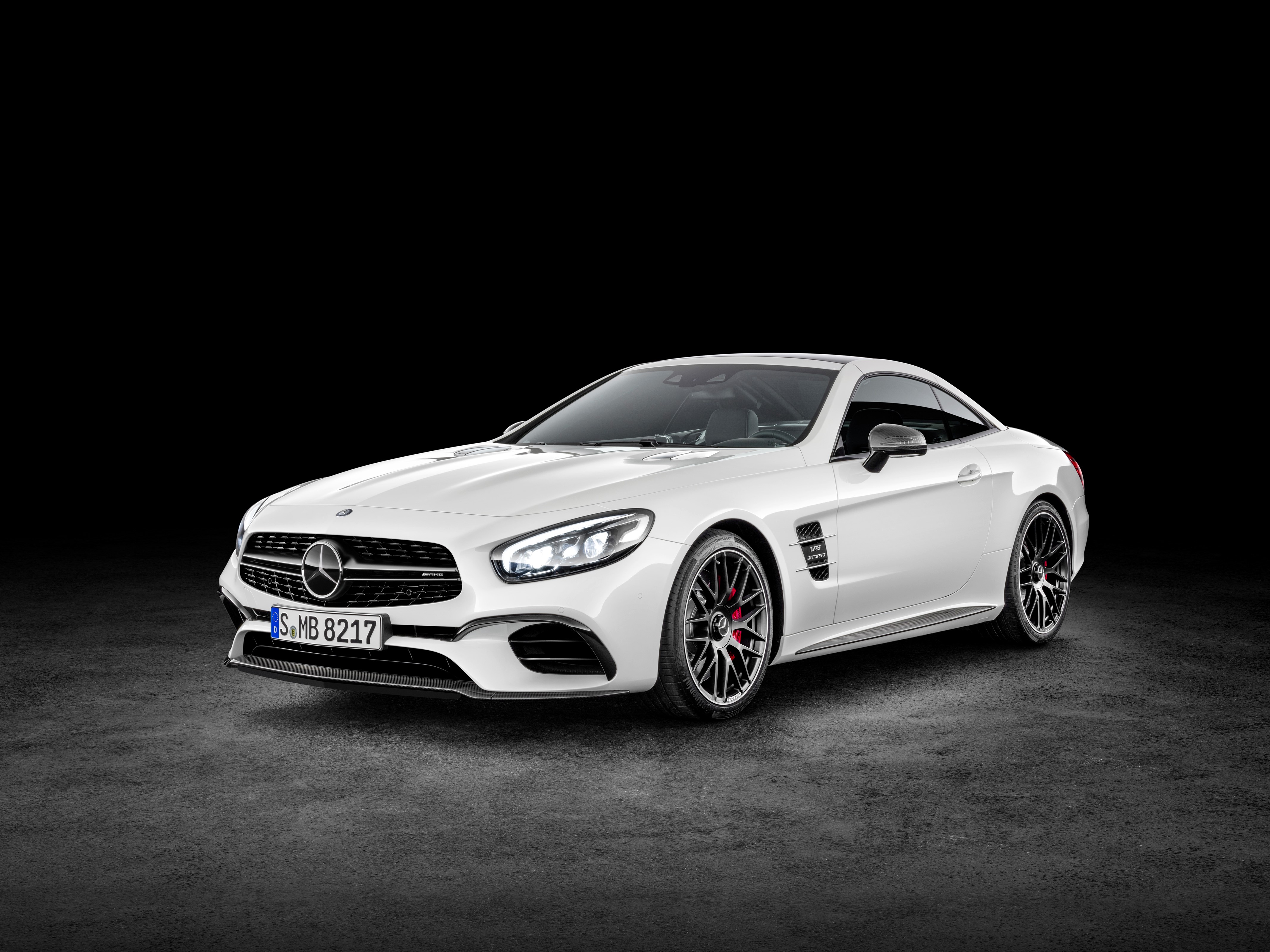 White 2015 Mercedes-AMG SL 63 HD Wallpaper