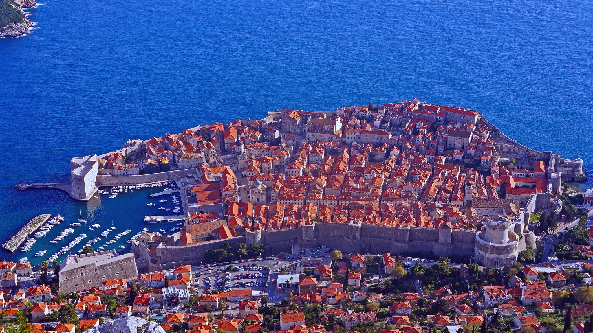 Dubrovnik, Croatia from above HD Wallpaper