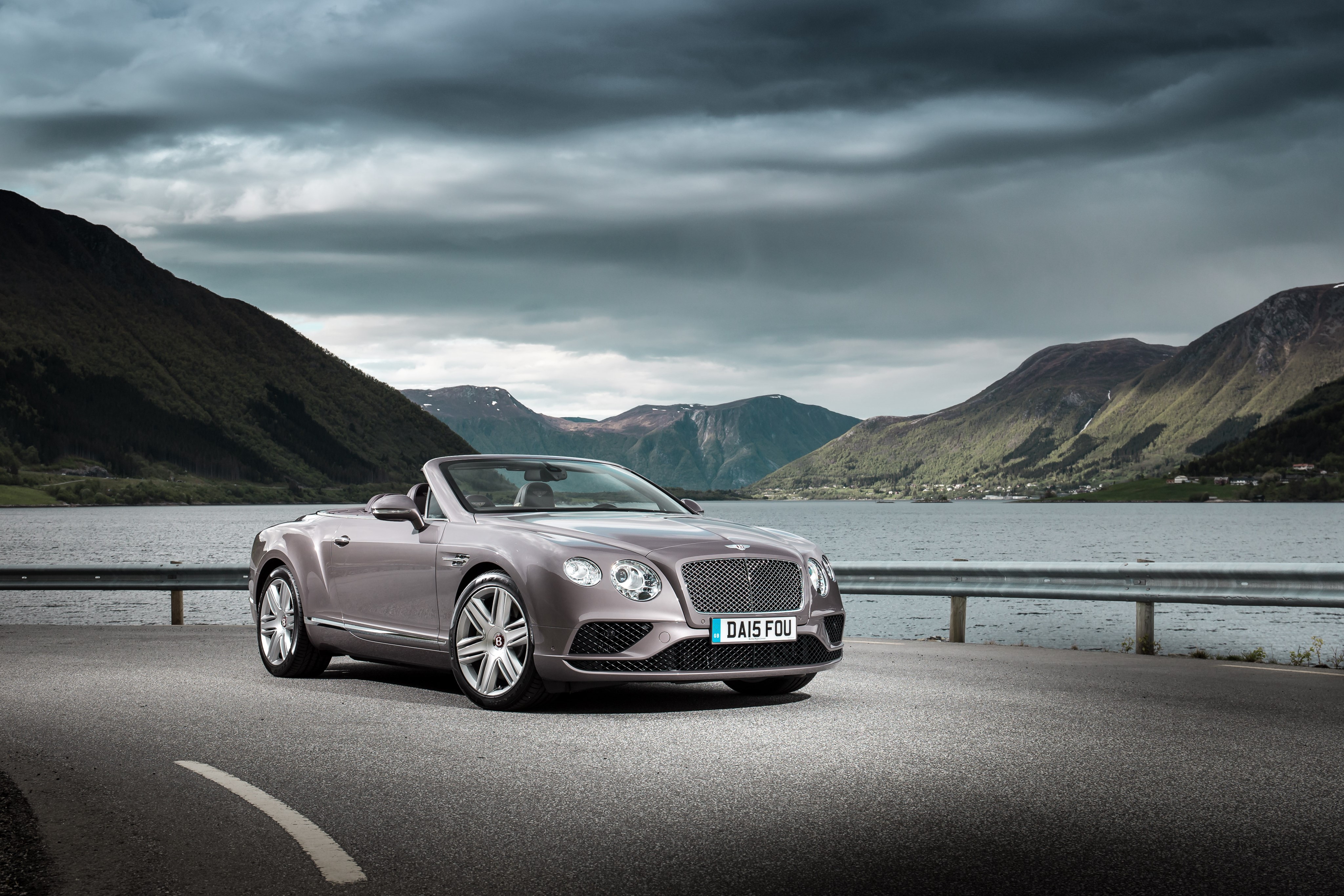 Bentley Continental GT V8 Cabriolet on a Road HD Wallpaper