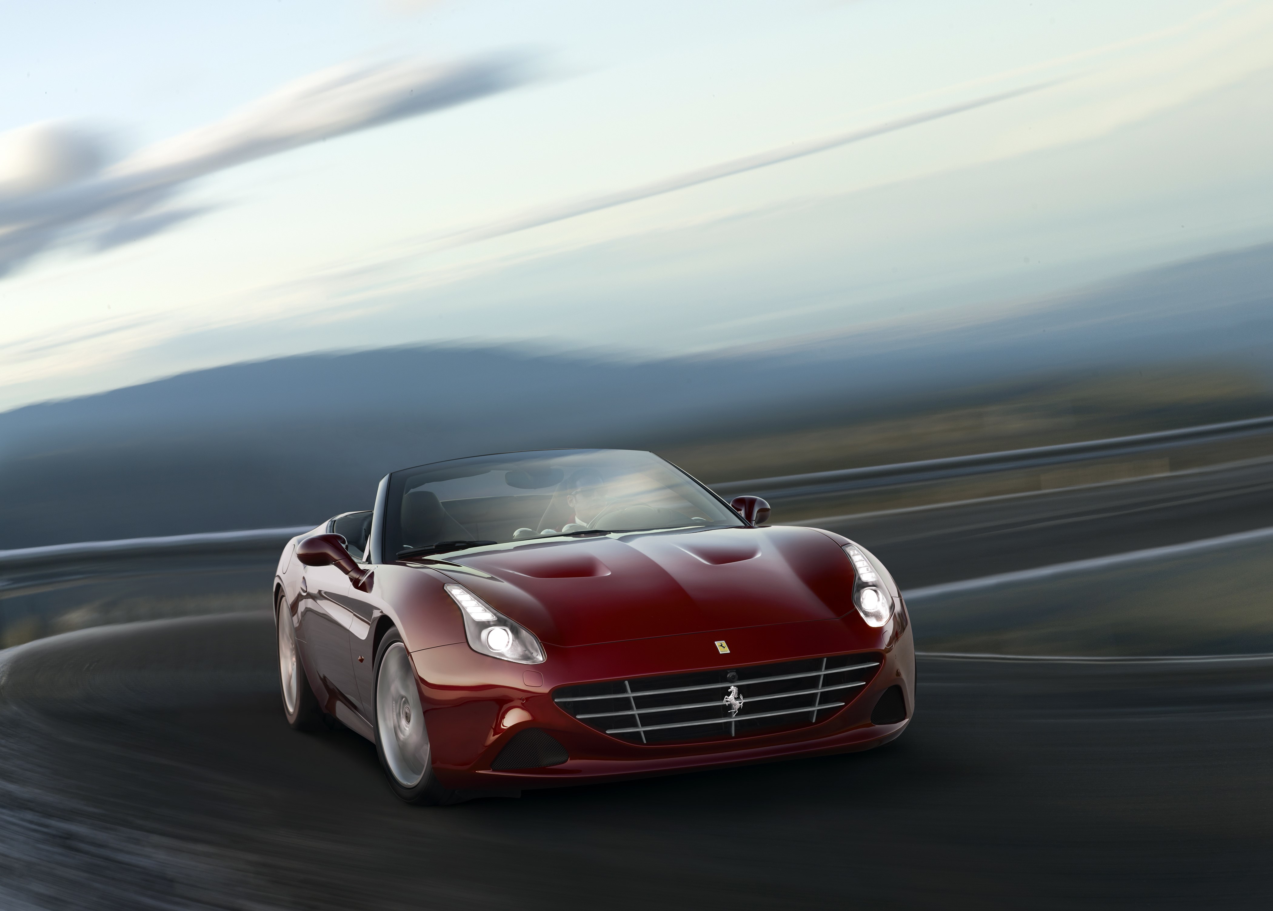 Ferrari California T HS Handling Cabriolet in Motion HD Wallpaper