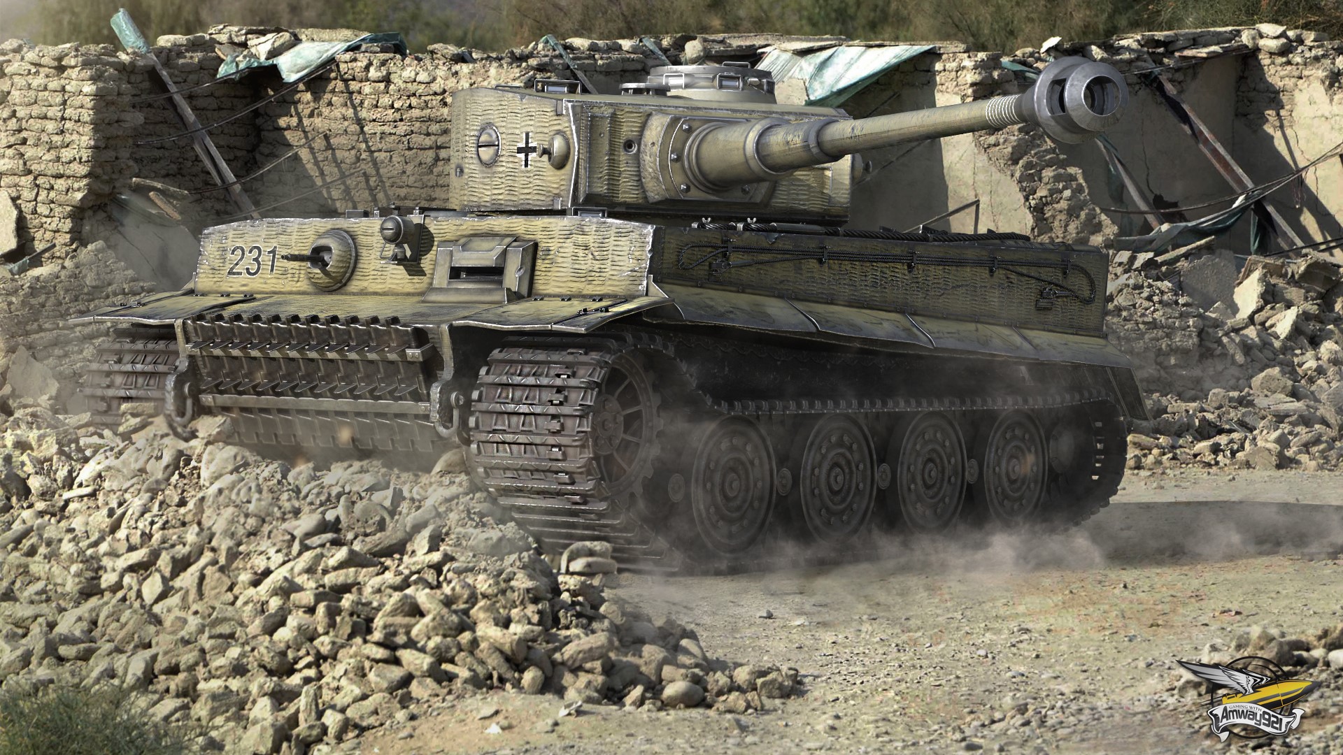 Tiger I tank in World of Tanks HD Wallpaper