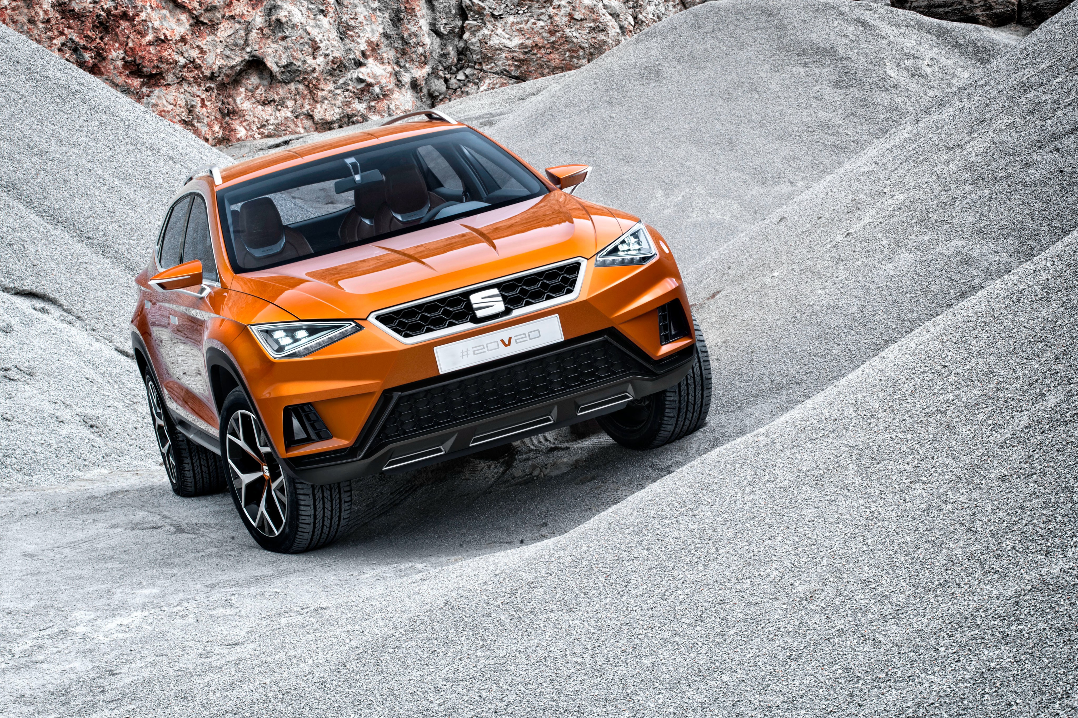 Seat 20V20 Concept car on gravel HD Wallpaper