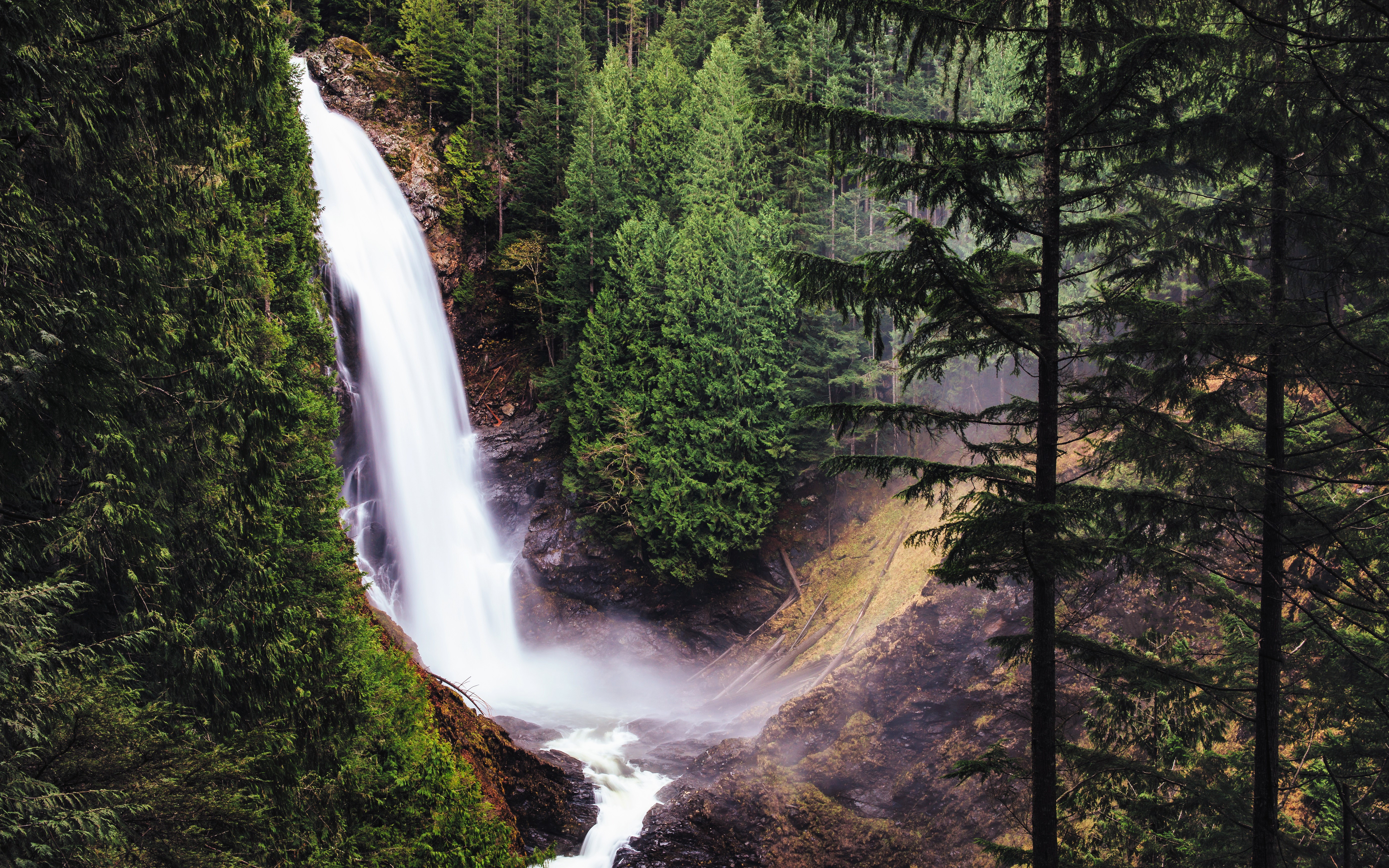 Wallace Falls State Park, Washington HD Wallpaper