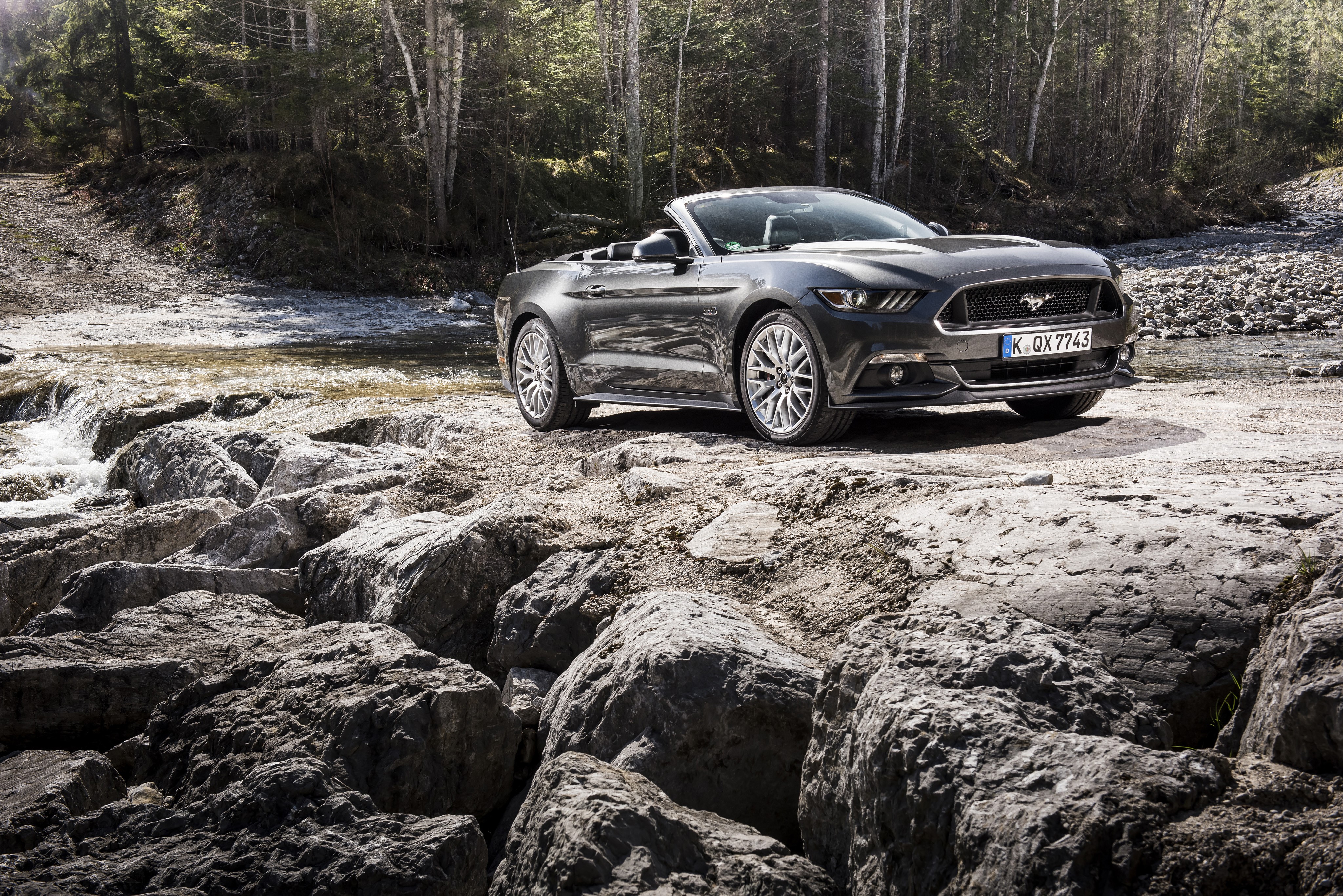 4K 2015 Ford Mustang GT Convertible EU-spec HD Wallpaper