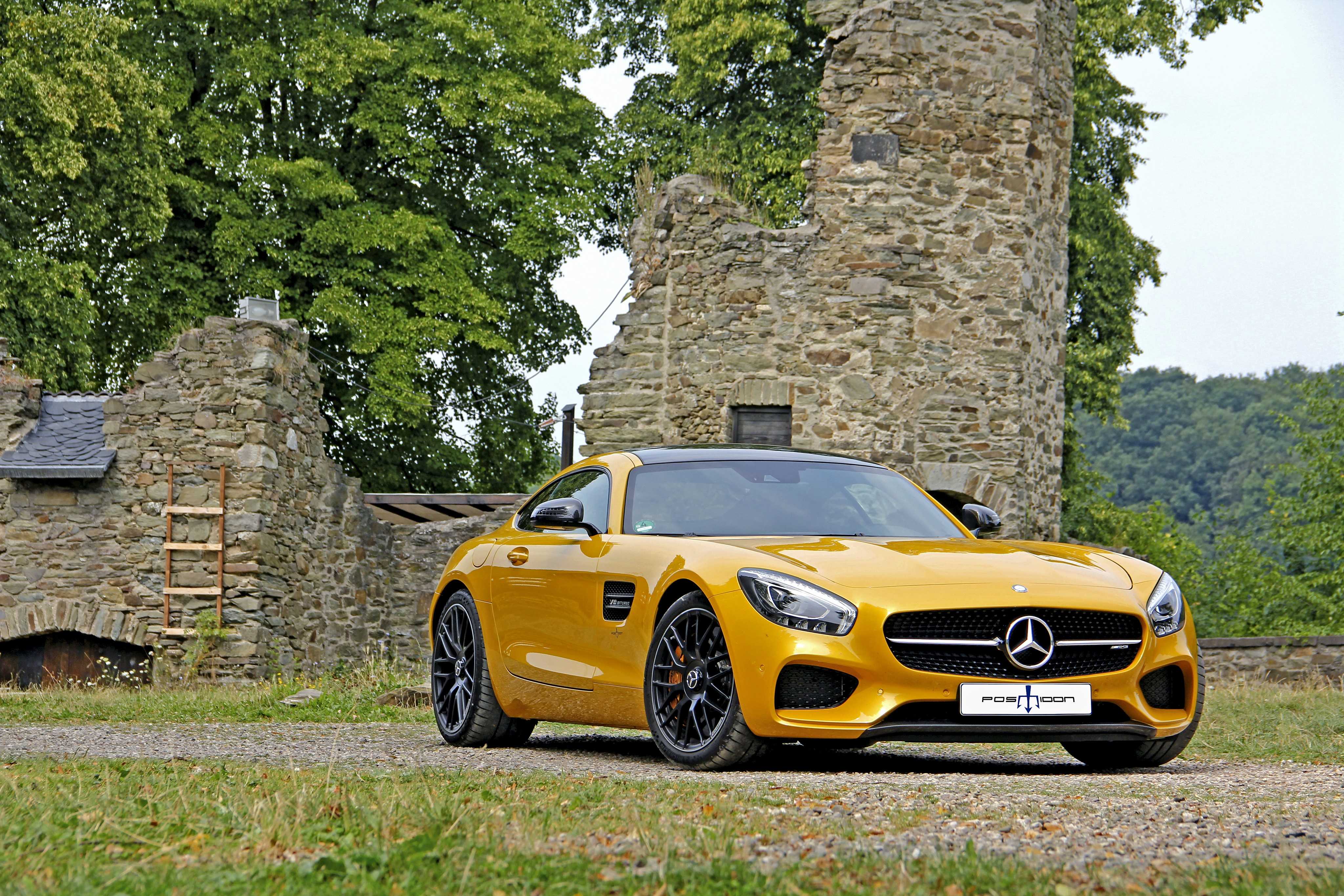 4K 2015 Posaidon AMG GT S C190 Mercedes-Benz HD Wallpaper