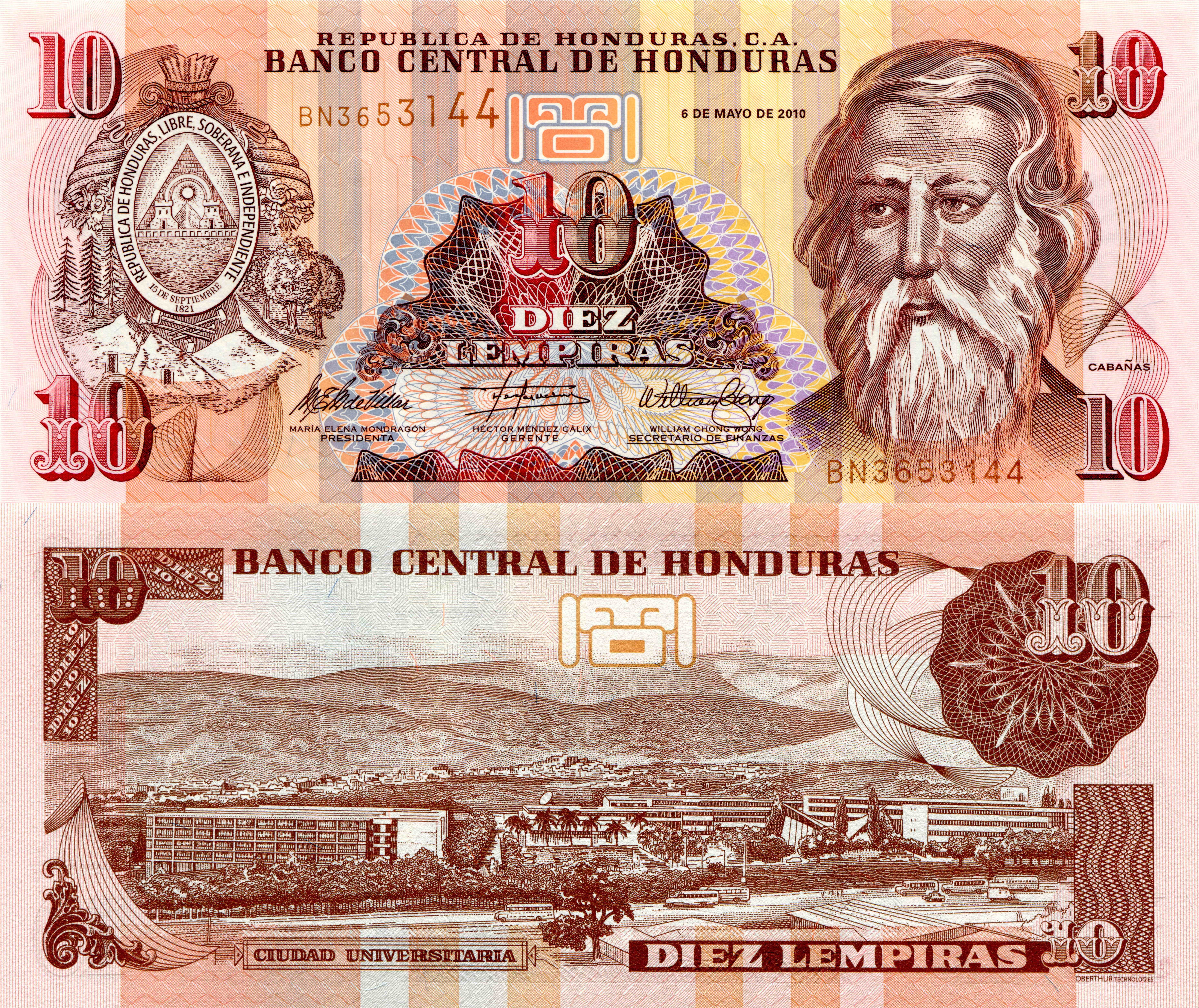 10 Lempira Honduras Banknote HD Wallpaper