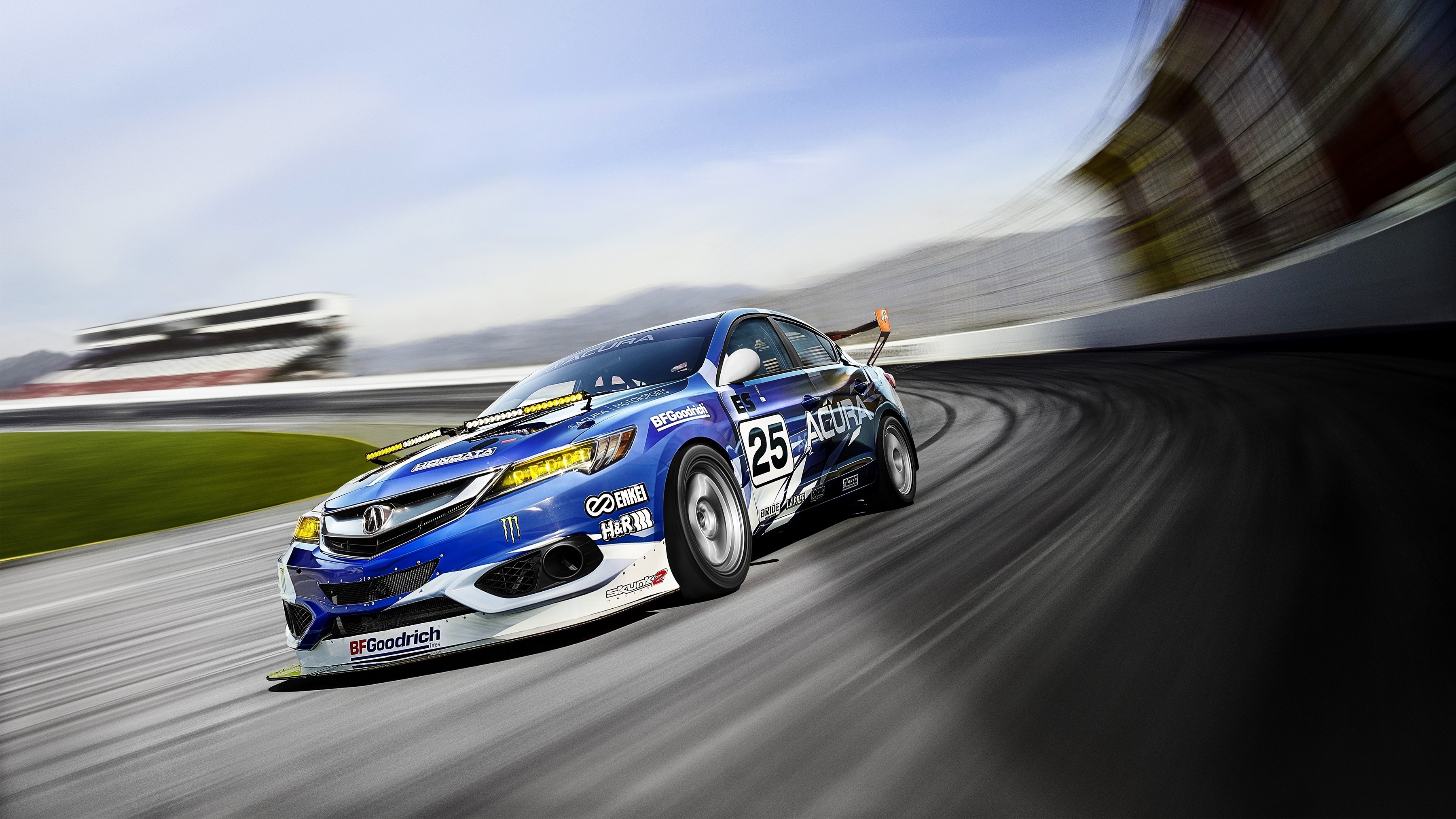 2015 Acura ILX Endurance Racer on Track HD Wallpaper