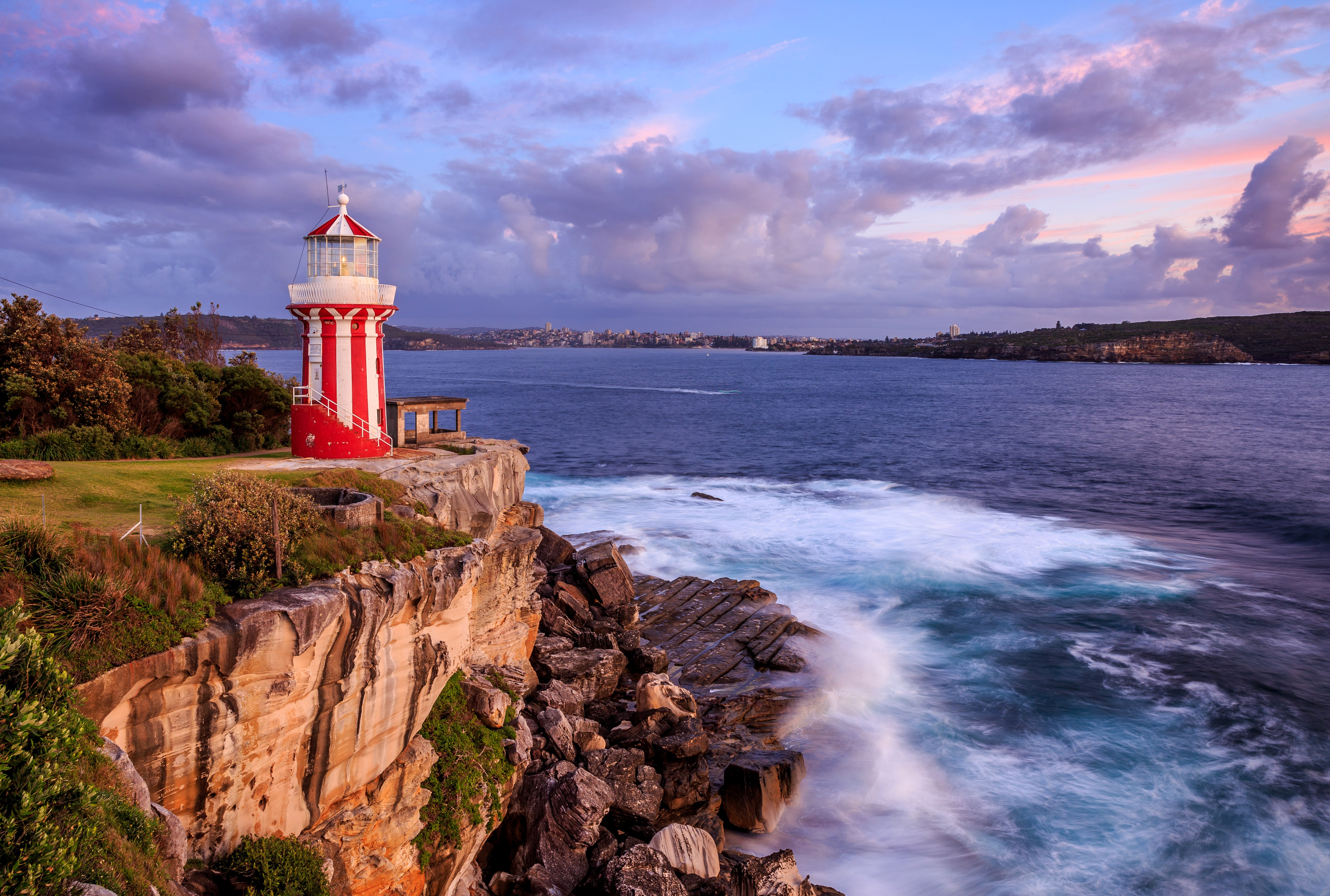 Hornby Lighthouse Sydney Australia Coast Sea HD Wallpaper