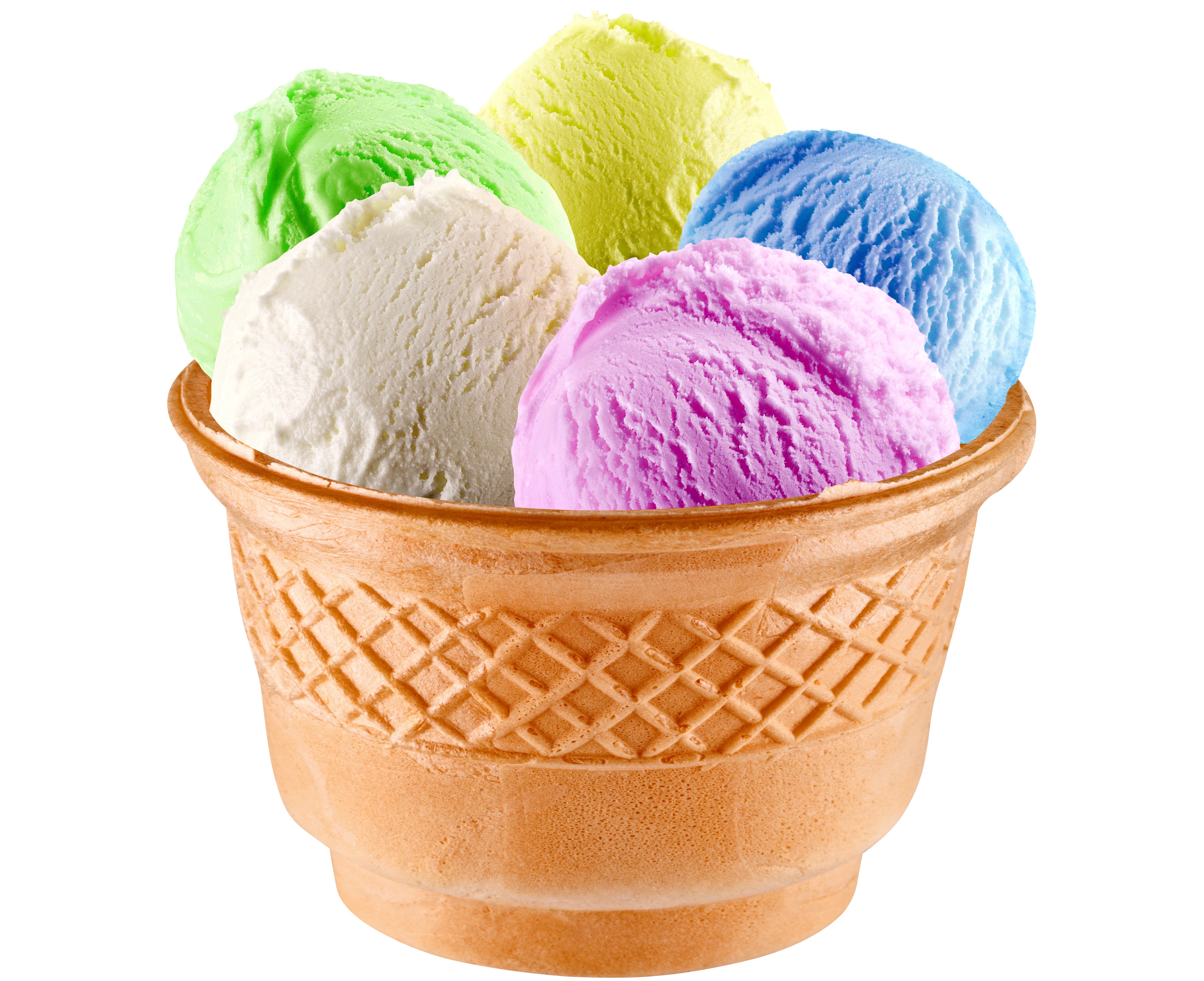 Ice cream in a waffle cone HD Wallpaper