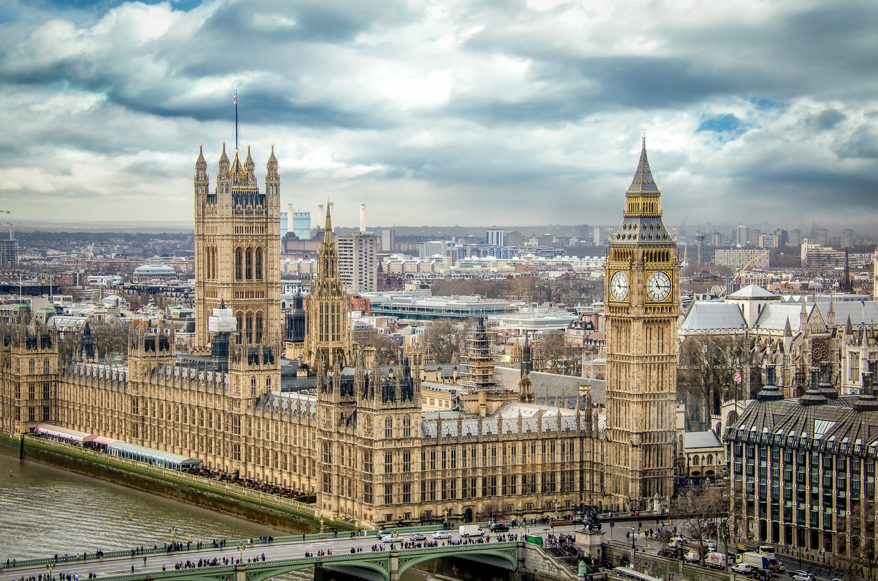 Houses of Parliament and Big Ben, London, England HD Wallpaper