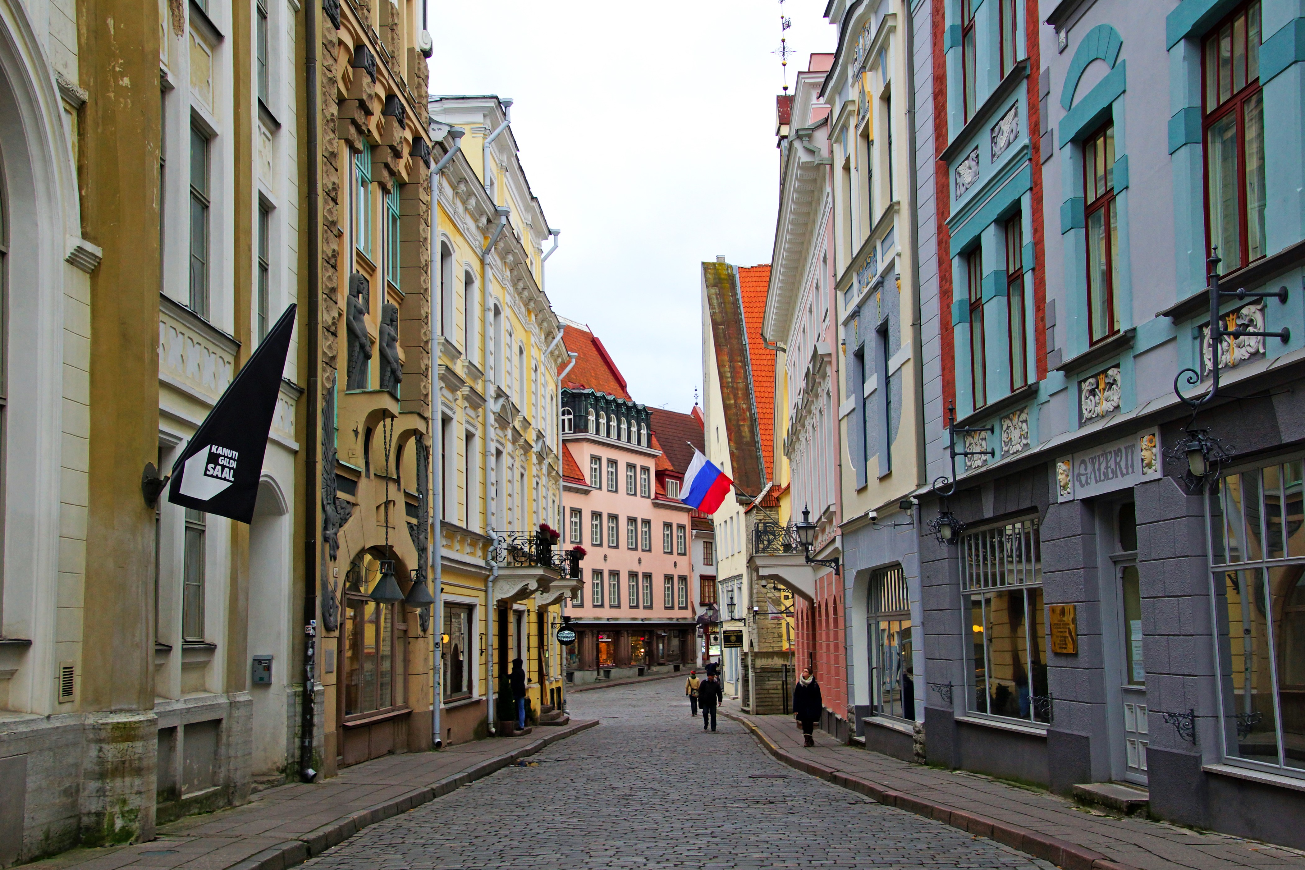 Tallinn Estonia Street with Colorful Houses HD Wallpaper