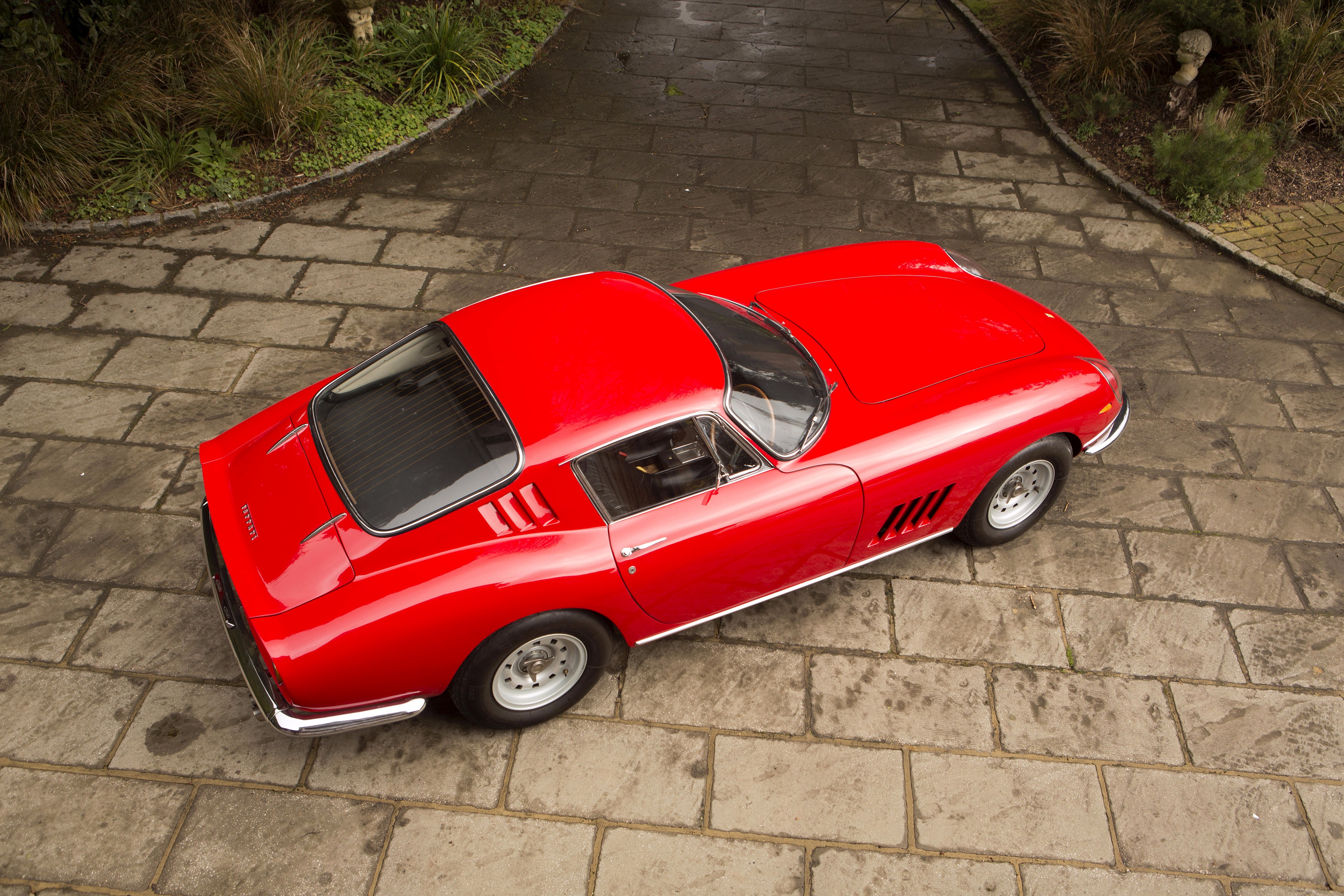 1965-66 Ferrari 275 GTB 6C Acciaio from above HD Wallpaper