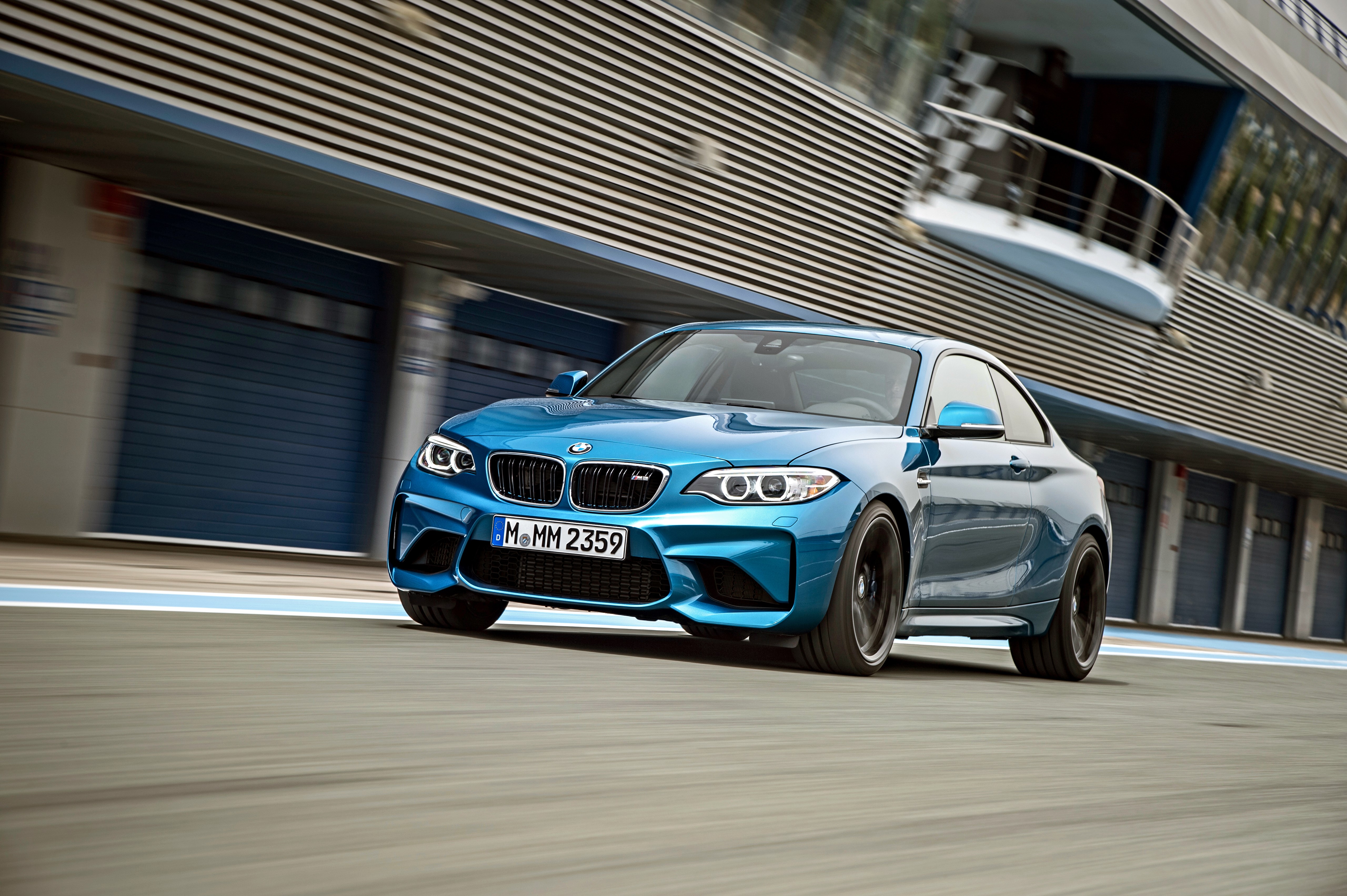 BMW M2 F87 Light Blue on Track HD Wallpaper